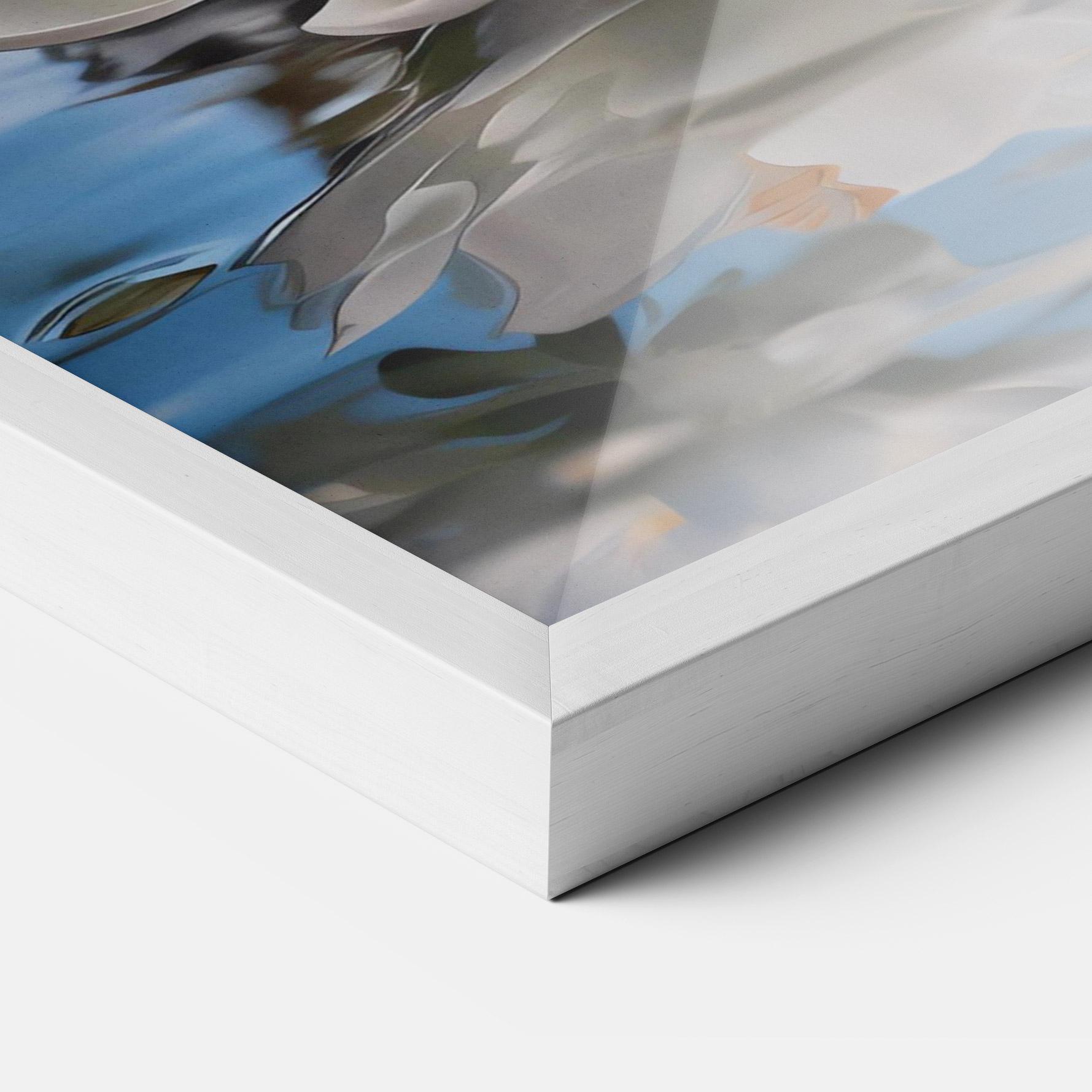 Gerahmte Poster Flower Water Glass mockup 3