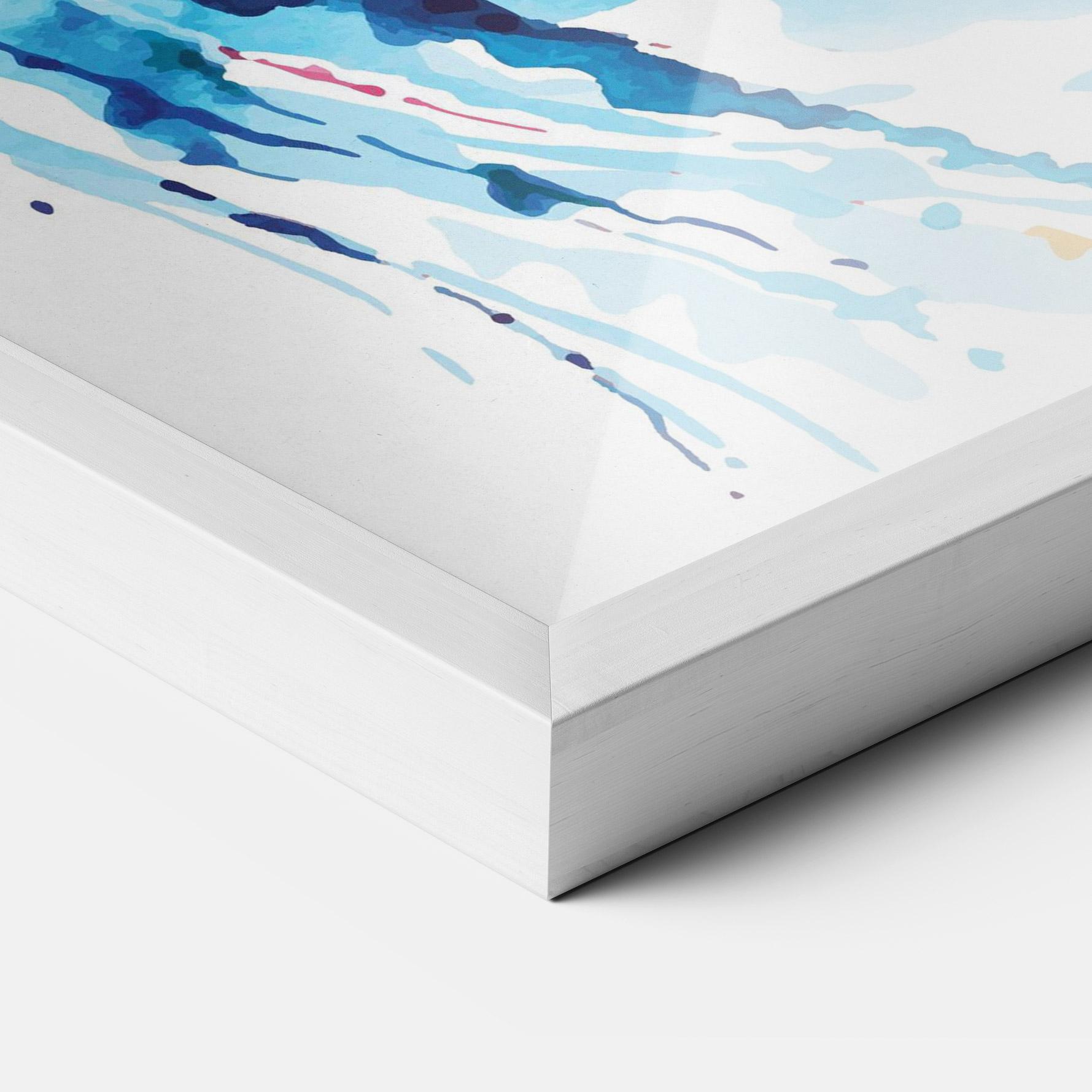 Gerahmte Poster Jellyfish Watercolor mockup 3