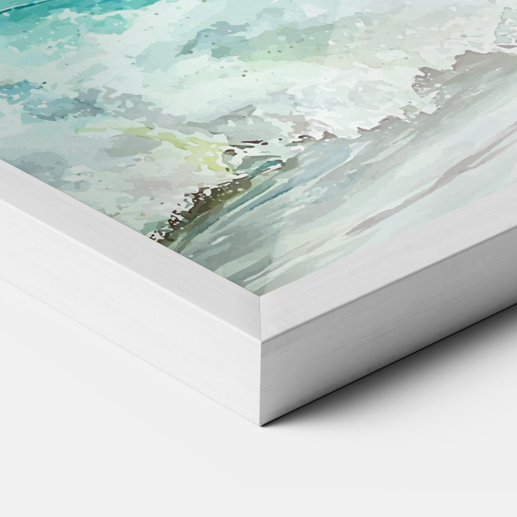 Gerahmte Poster Sea Watercolor mockup 3