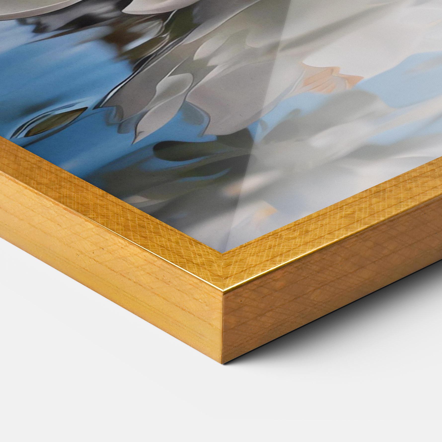 Gerahmte Poster Flower Water Glass mockup 3