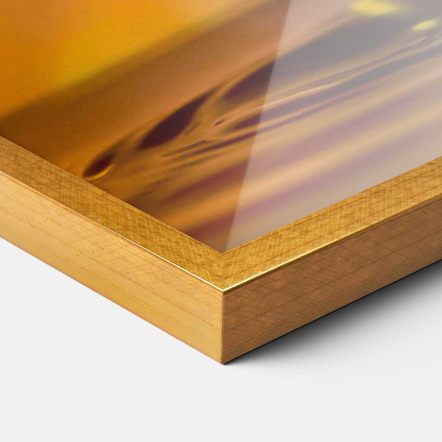 Gerahmte Poster Orange Light Drop mockup 3