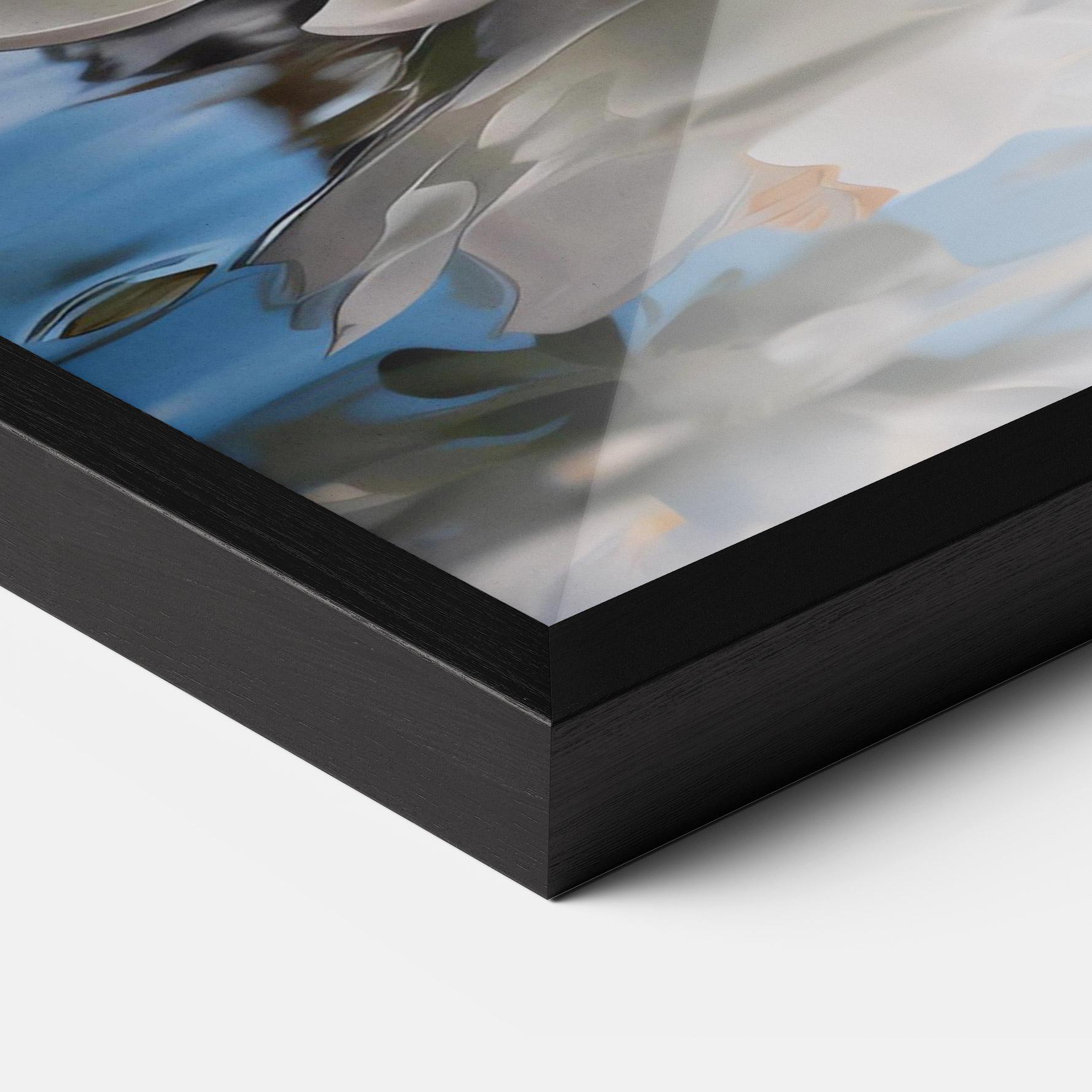 Gerahmte Poster Flower Water Glass mockup 3