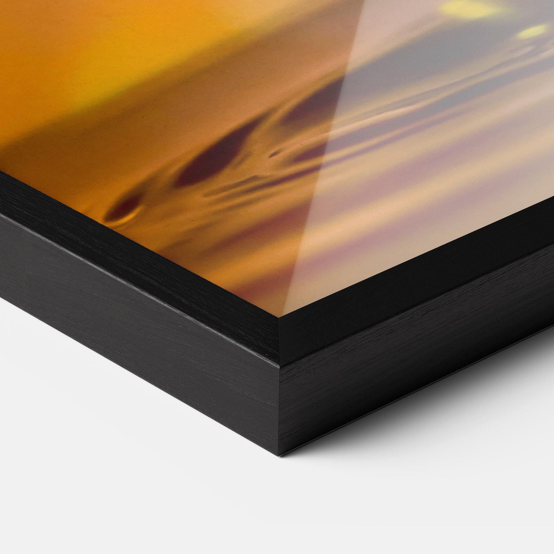 Gerahmte Poster Orange Light Drop mockup 3