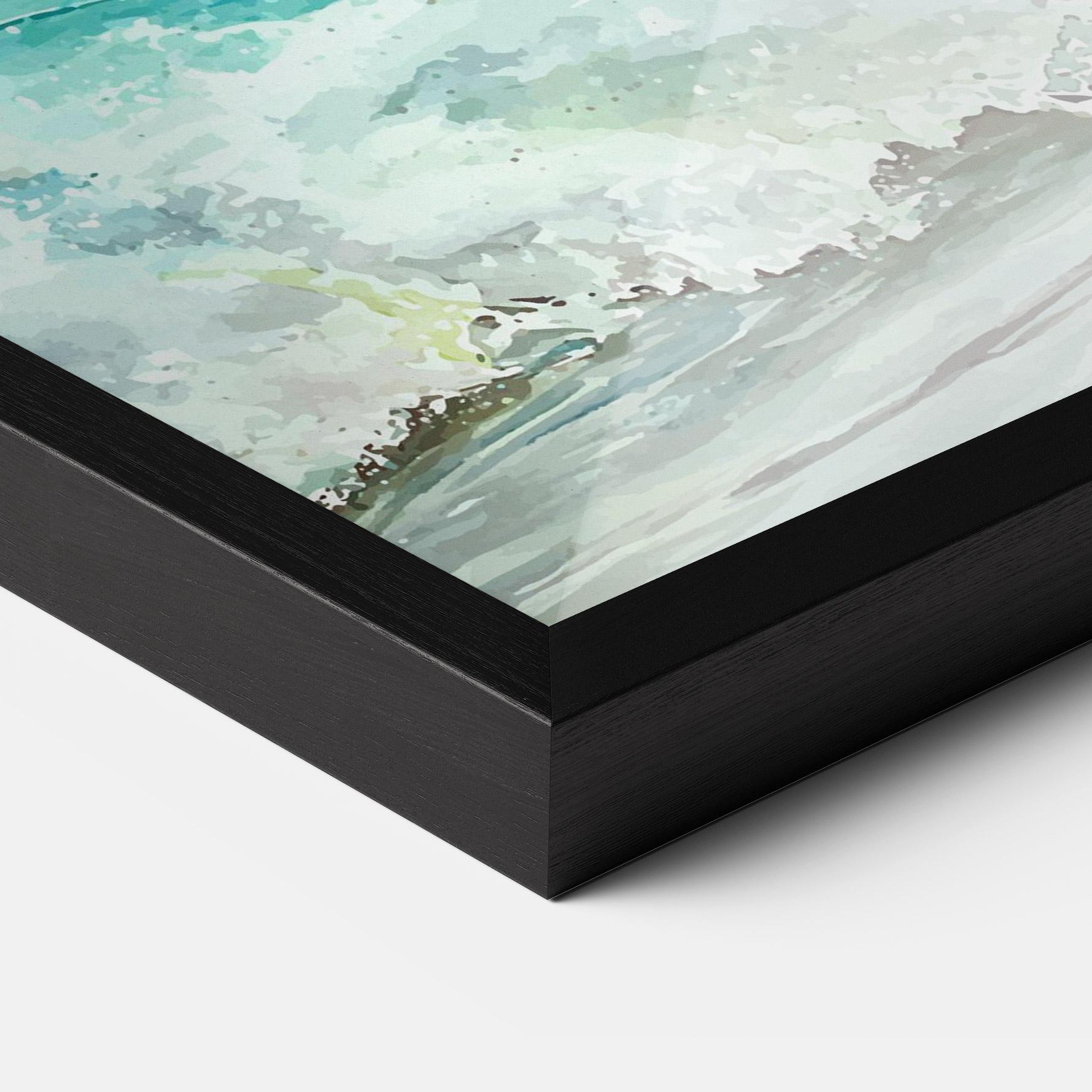 Gerahmte Poster Sea Watercolor mockup 3