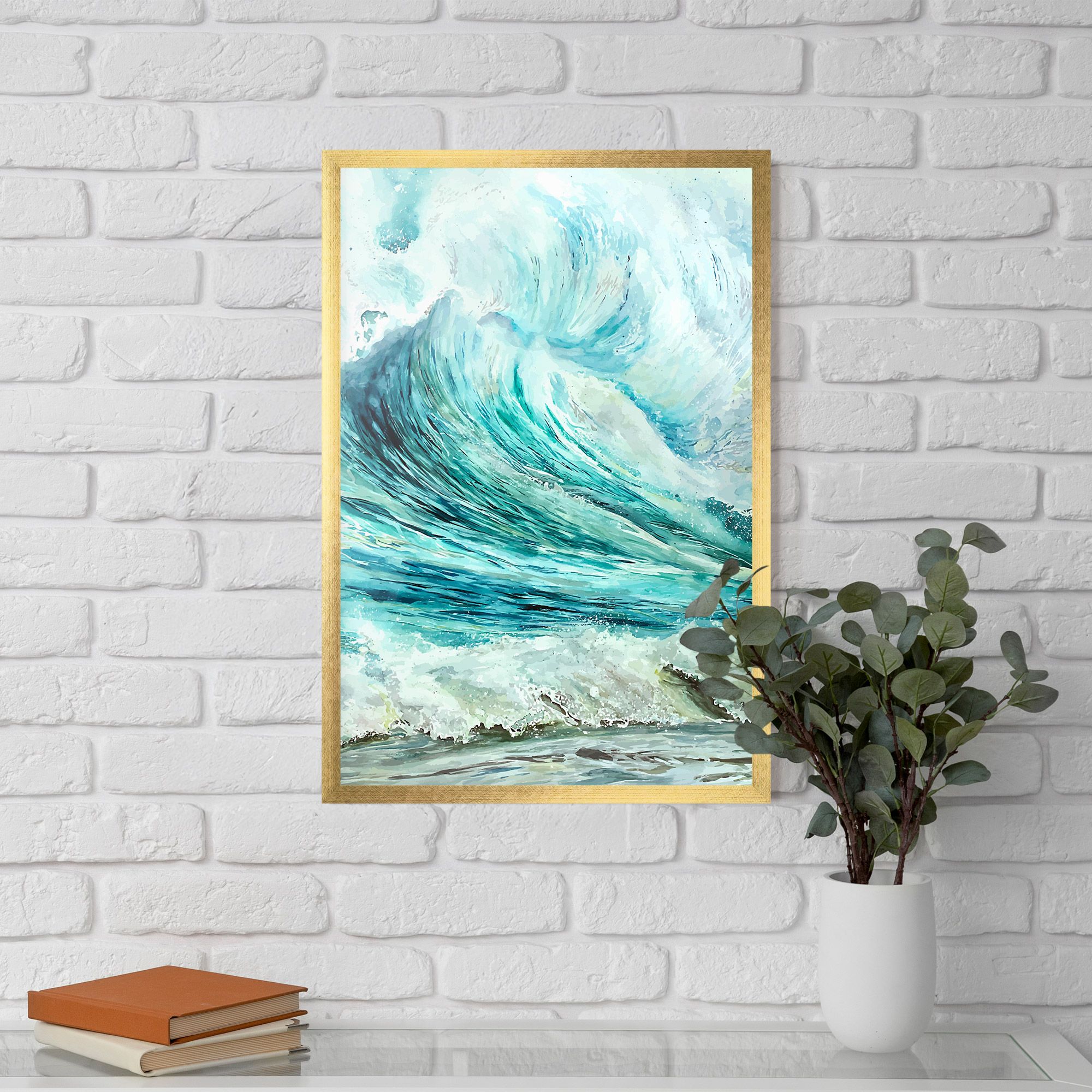 Sea Watercolor mockup 5