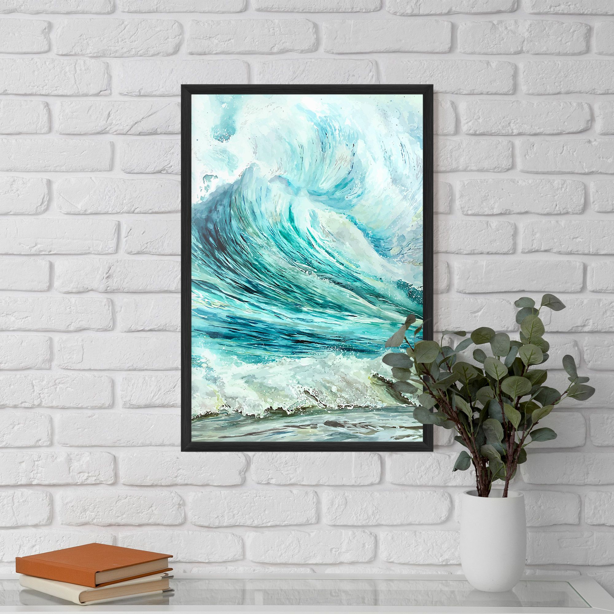 Sea Watercolor mockup 5