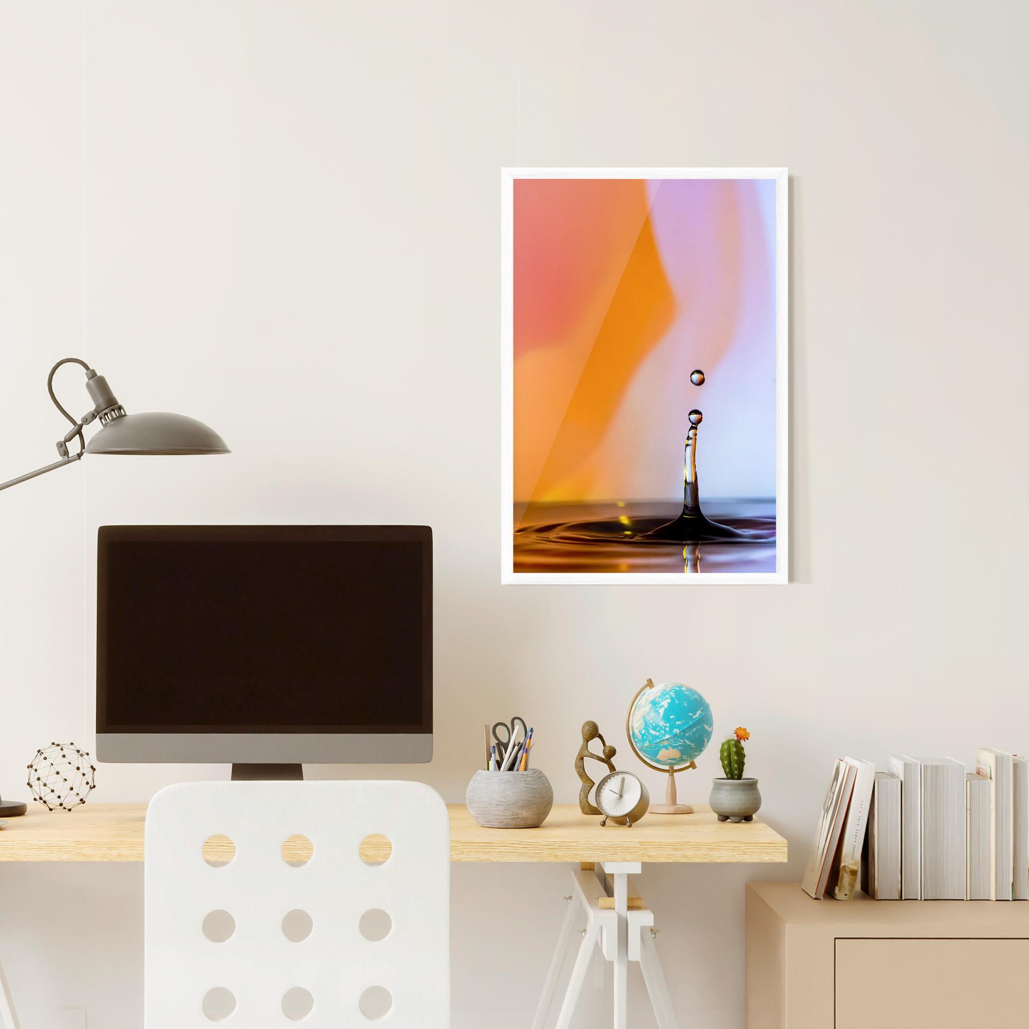 Gerahmte Poster Orange Light Drop mockup 6