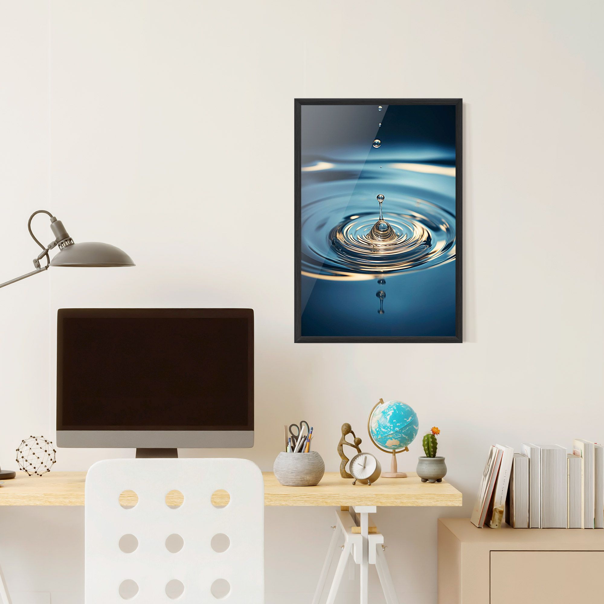 Cream Water Drop mockup 6