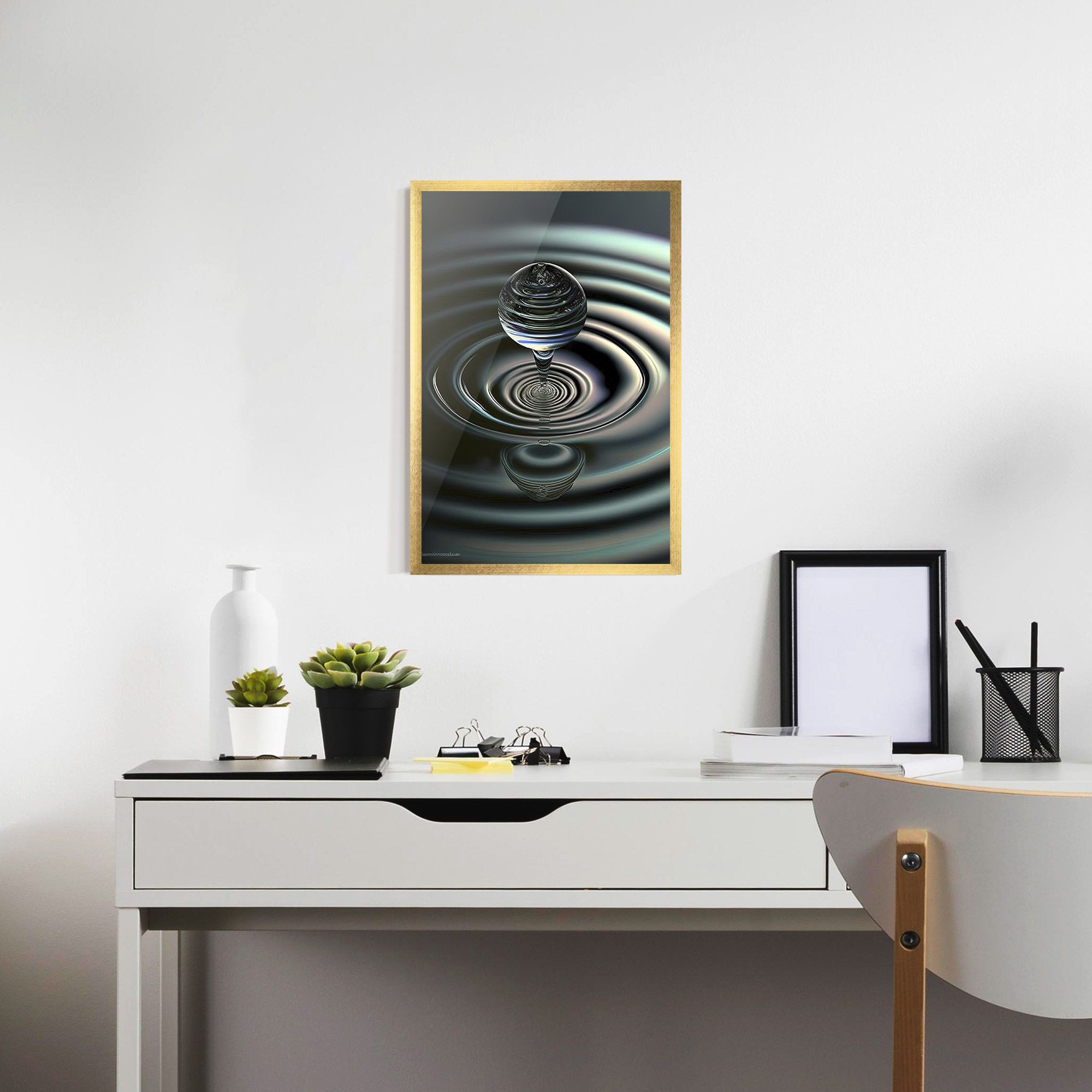 Beautiful Water Drop mockup 7