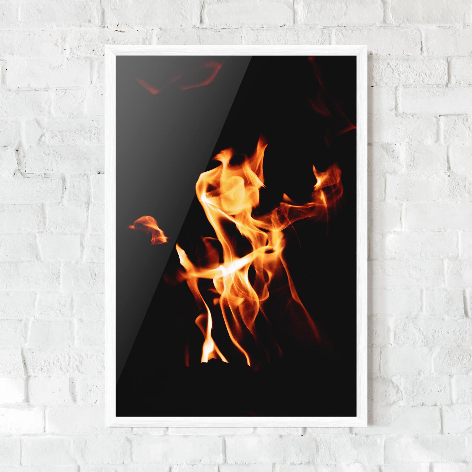 Gerahmte Poster On Fire mockup 0