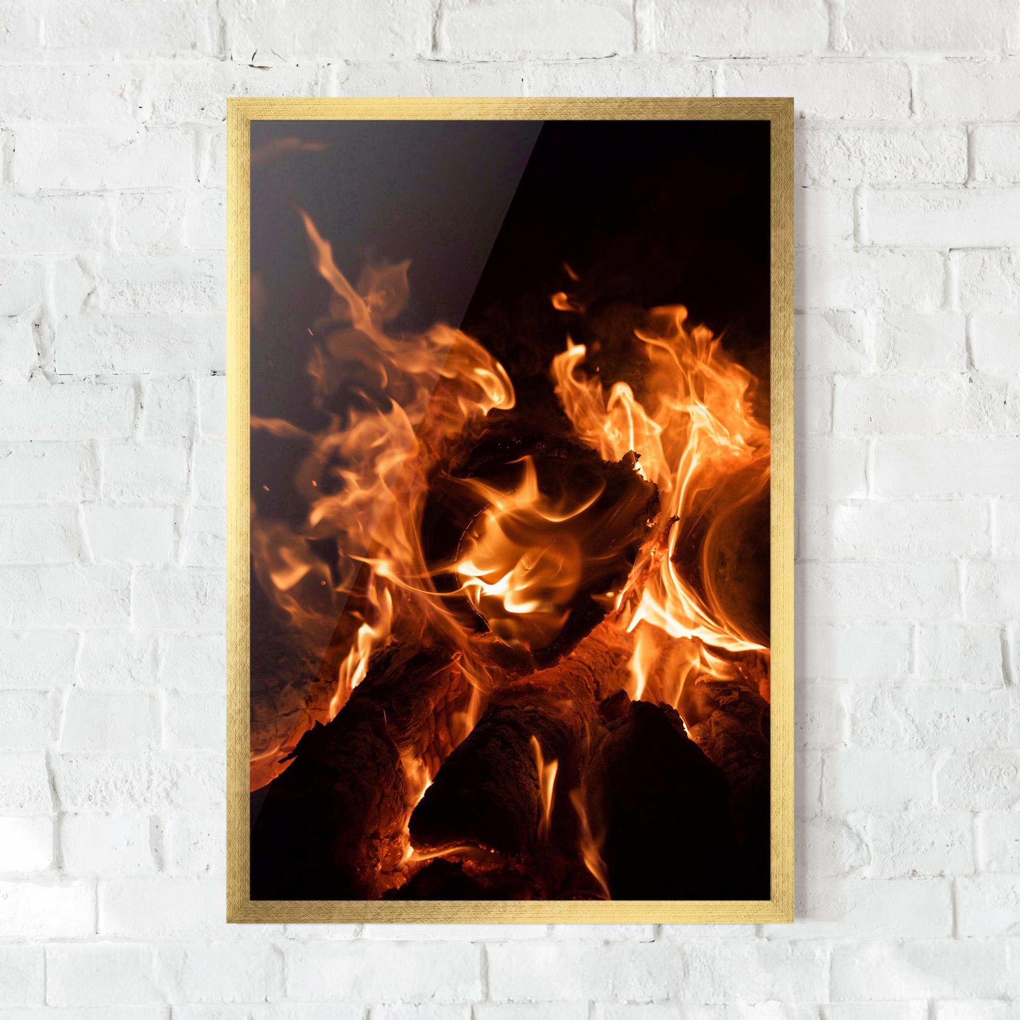 Gerahmte Poster Eternal Flame mockup 0