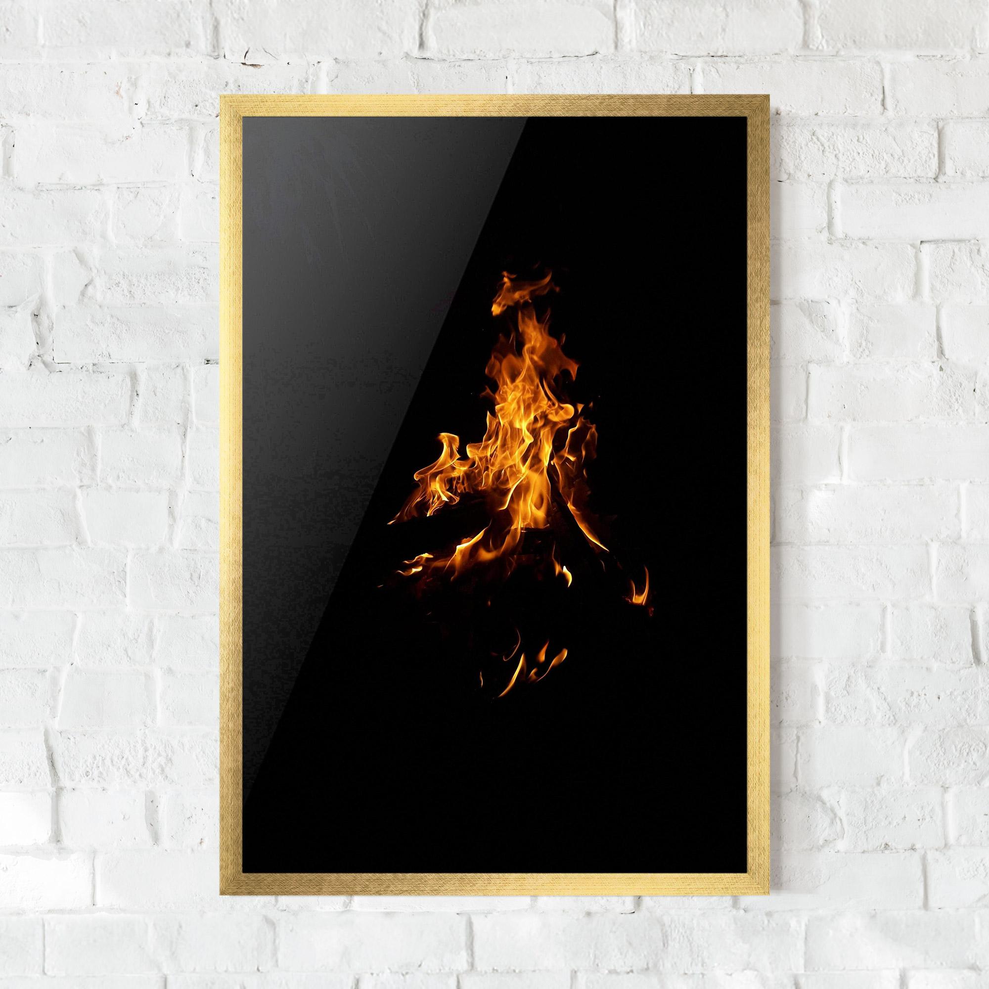 Gerahmte Poster Shadow Fire mockup 0