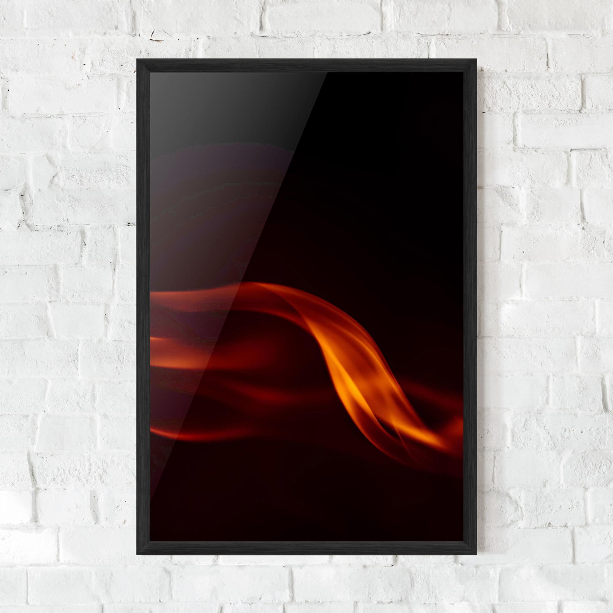 Gerahmte Poster Relax Flame mockup 0