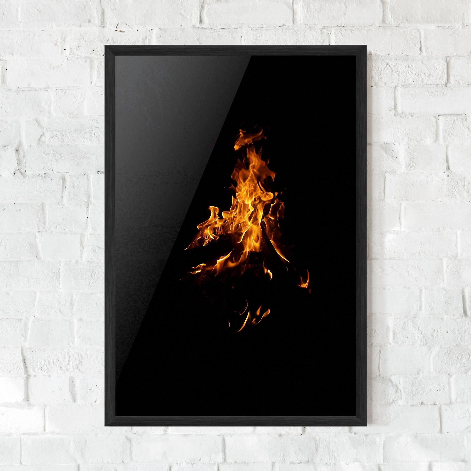Gerahmte Poster Shadow Fire mockup 0