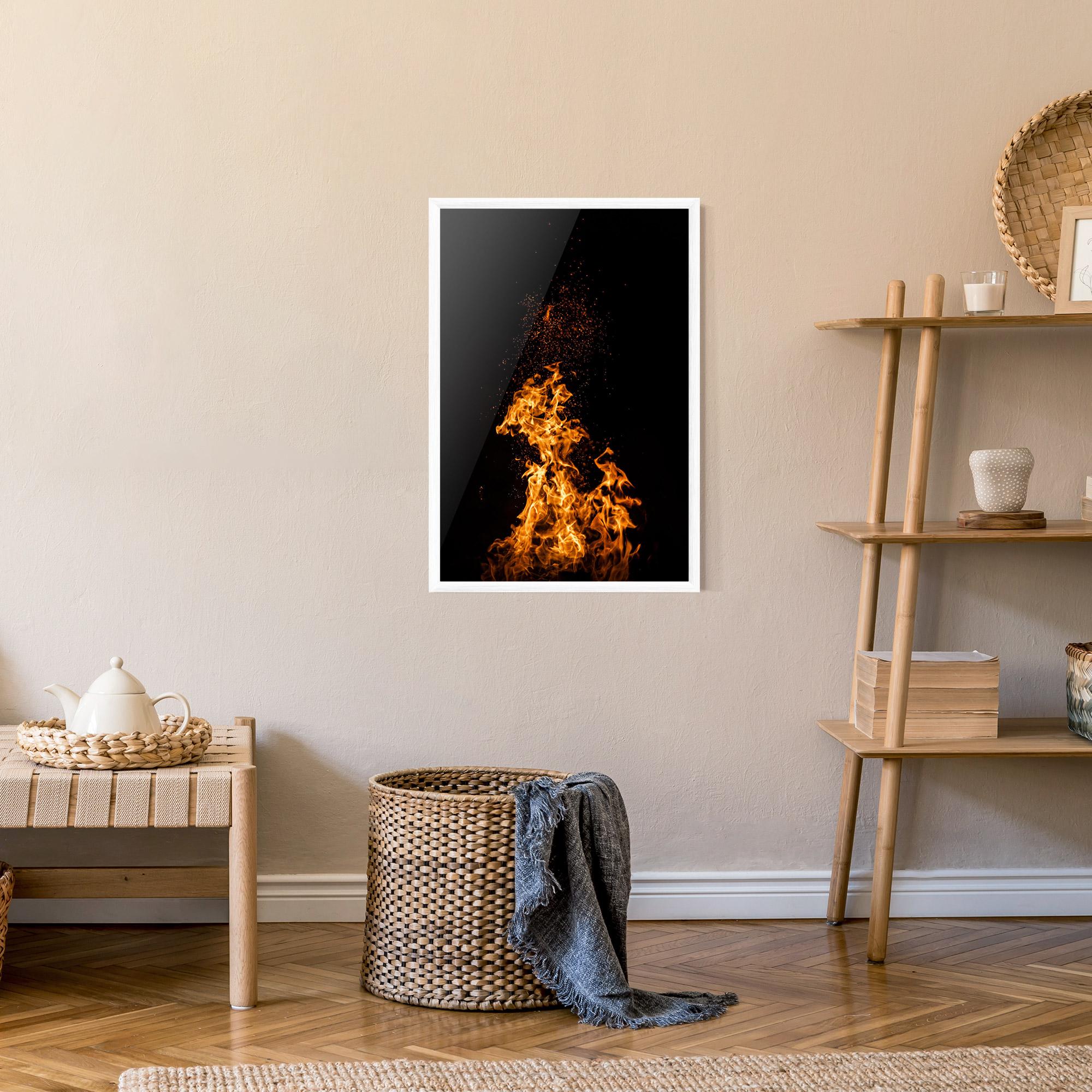 Gerahmte Poster Big Fire mockup 9