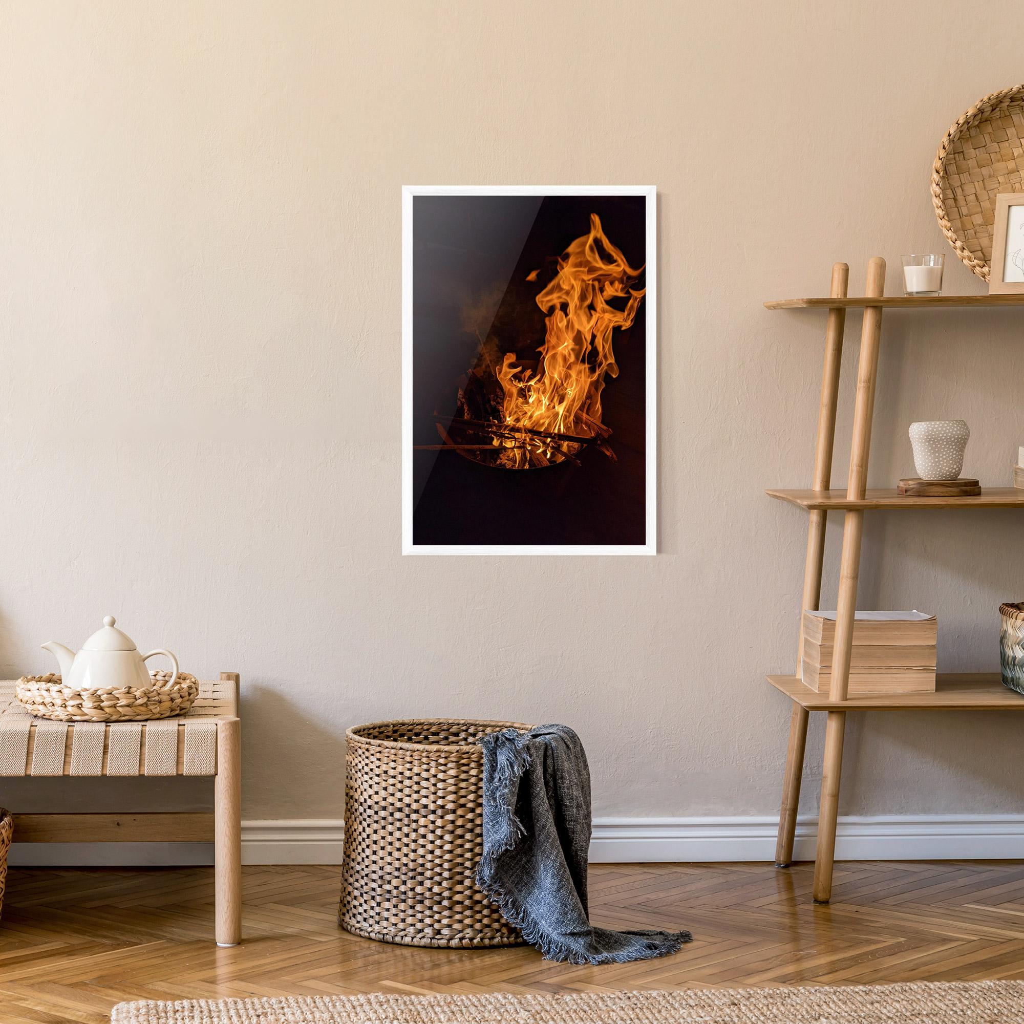 Gerahmte Poster Fire Smoke mockup 9