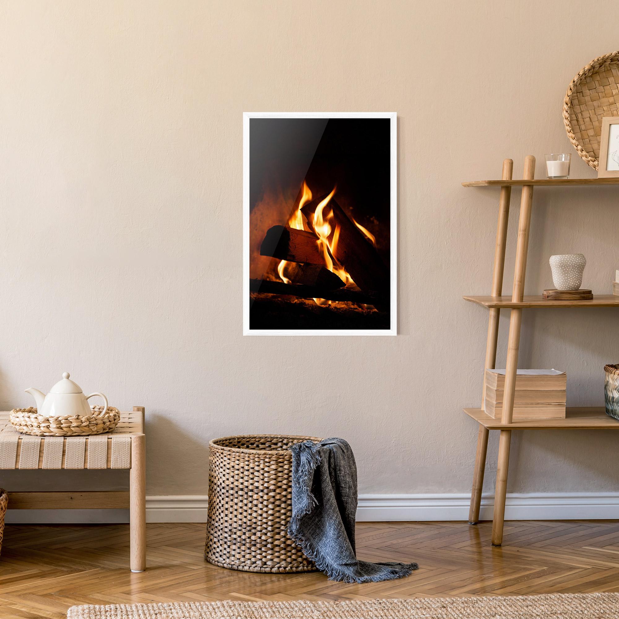 Gerahmte Poster Fire Wood View mockup 9