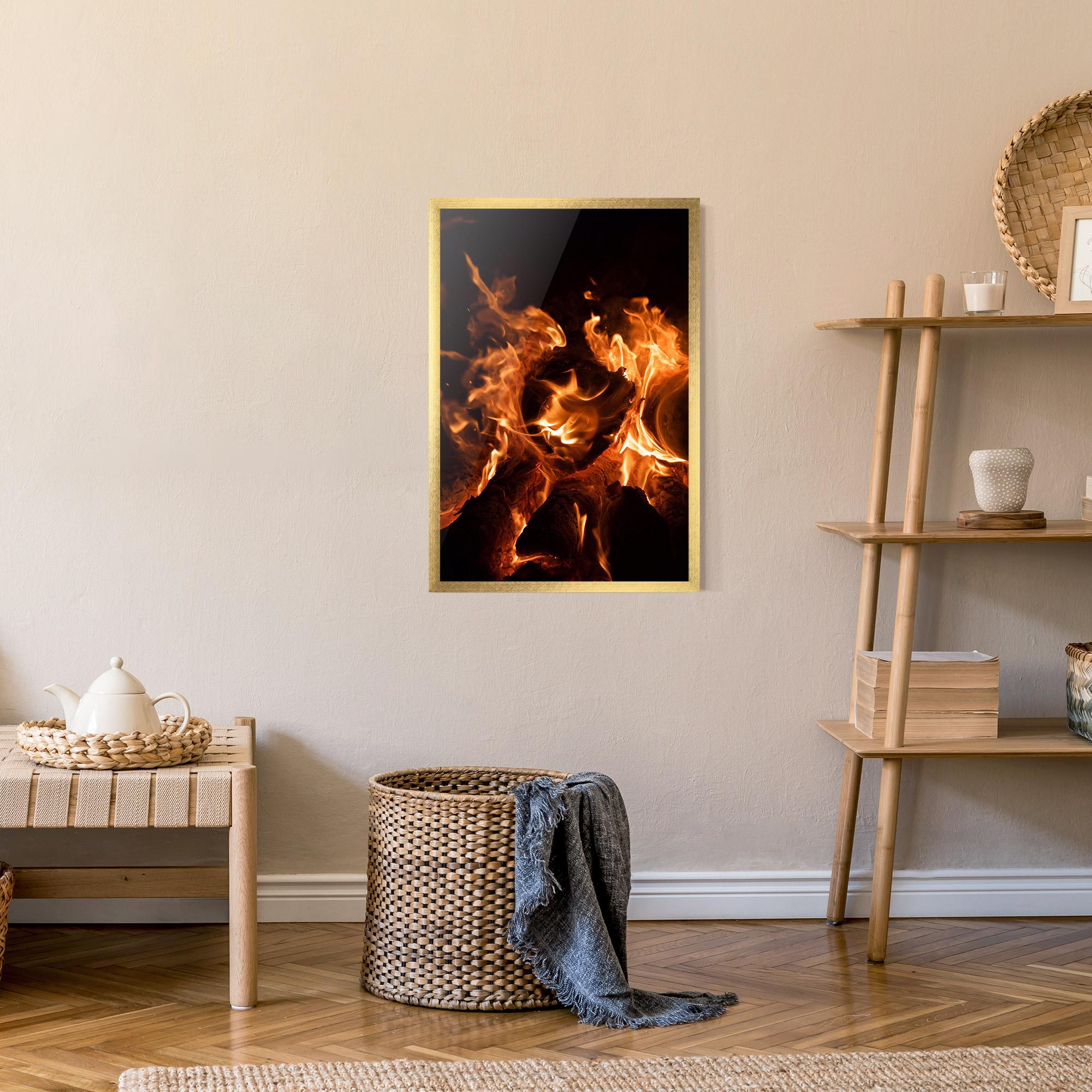 Gerahmte Poster Eternal Flame mockup 9