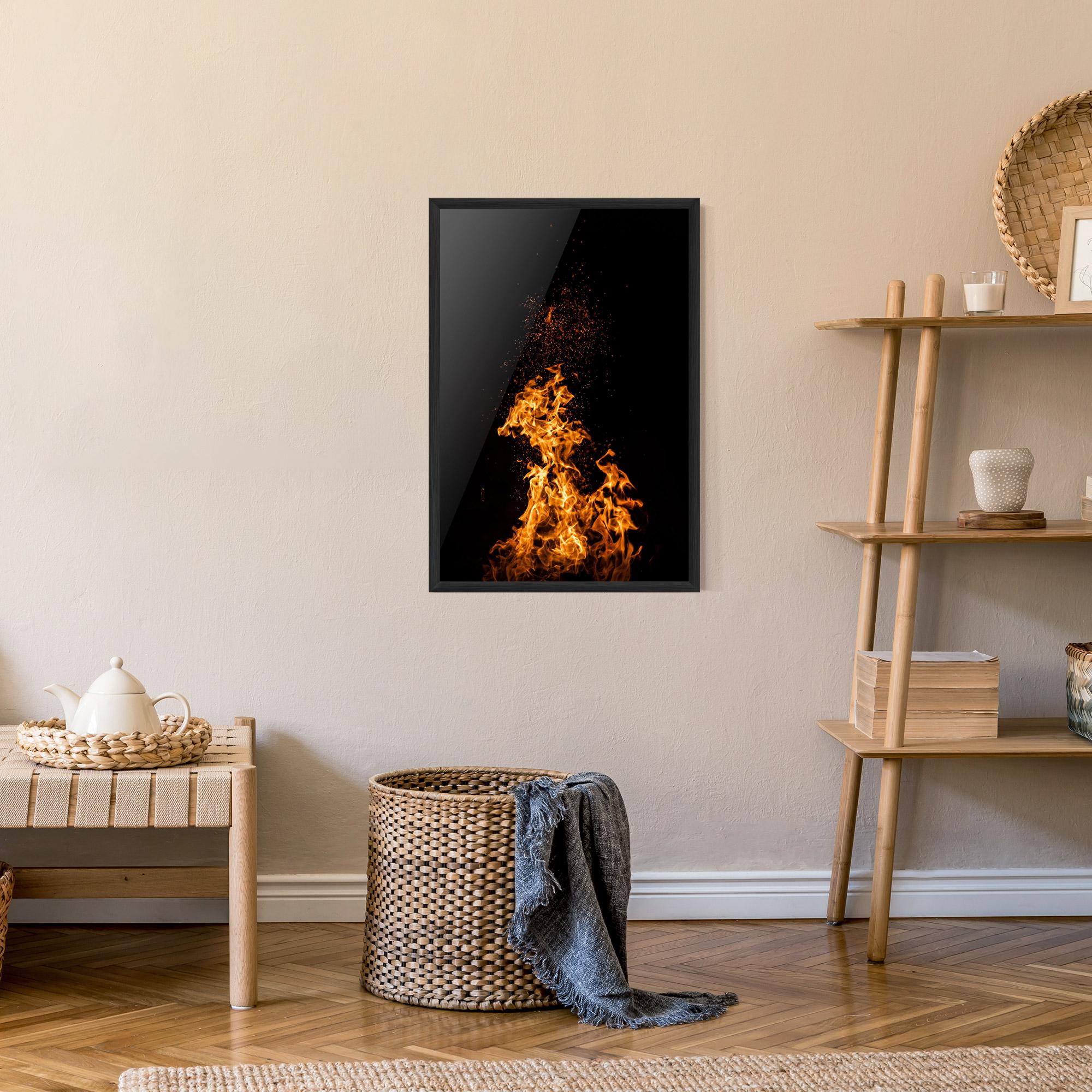 Gerahmte Poster Big Fire mockup 9