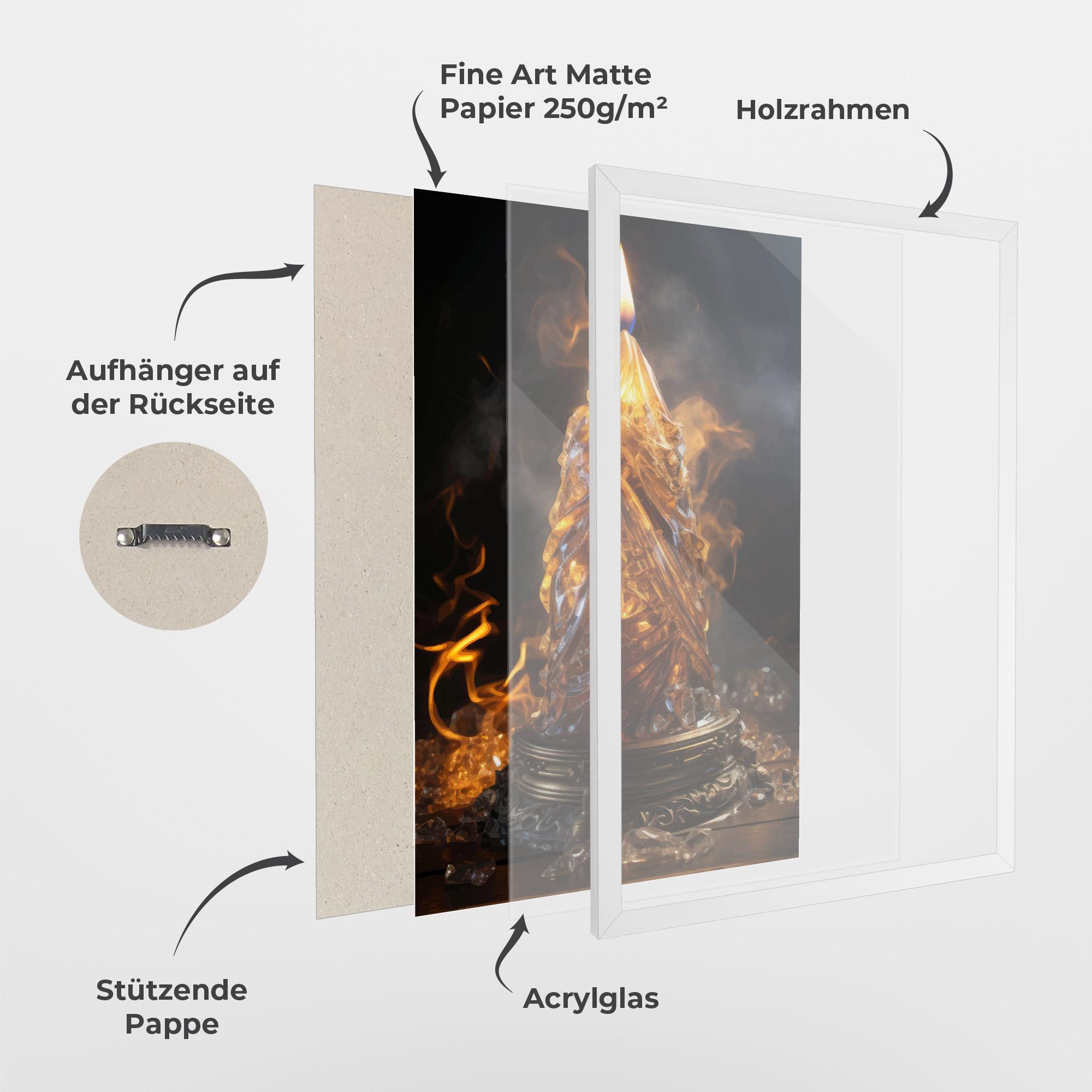 Gerahmte Poster Special Candle mockup 1