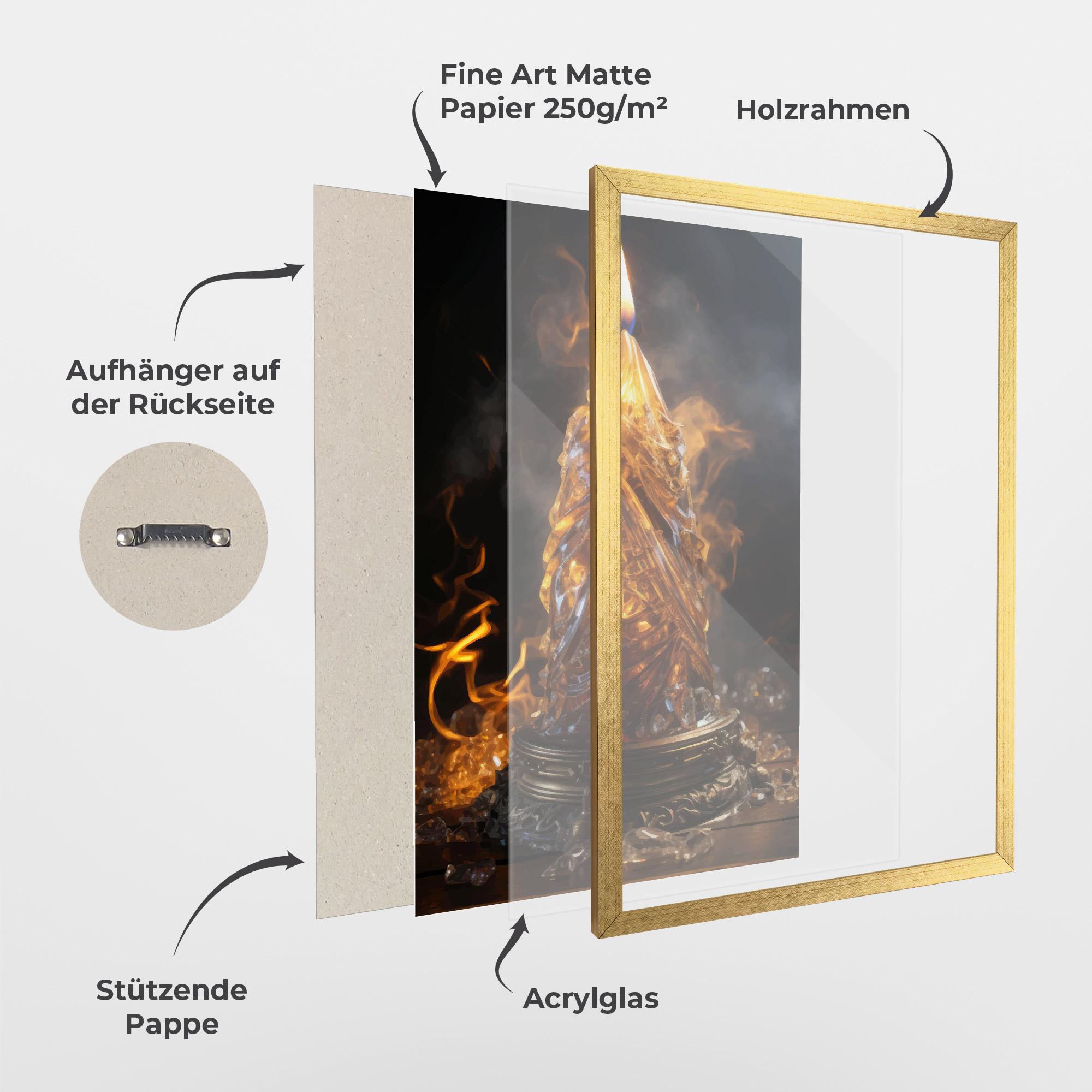 Gerahmte Poster Special Candle mockup 1