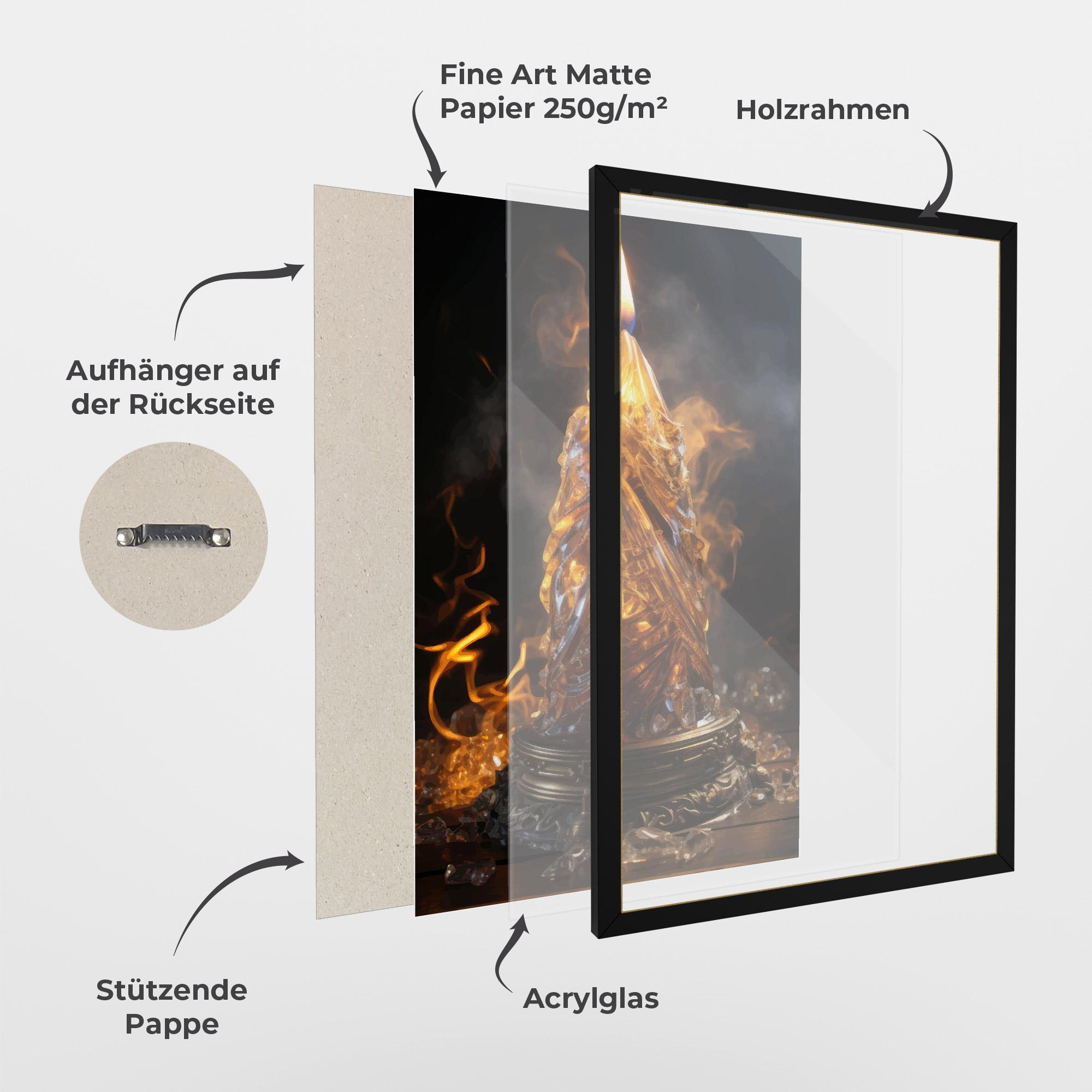 Gerahmte Poster Special Candle mockup 1