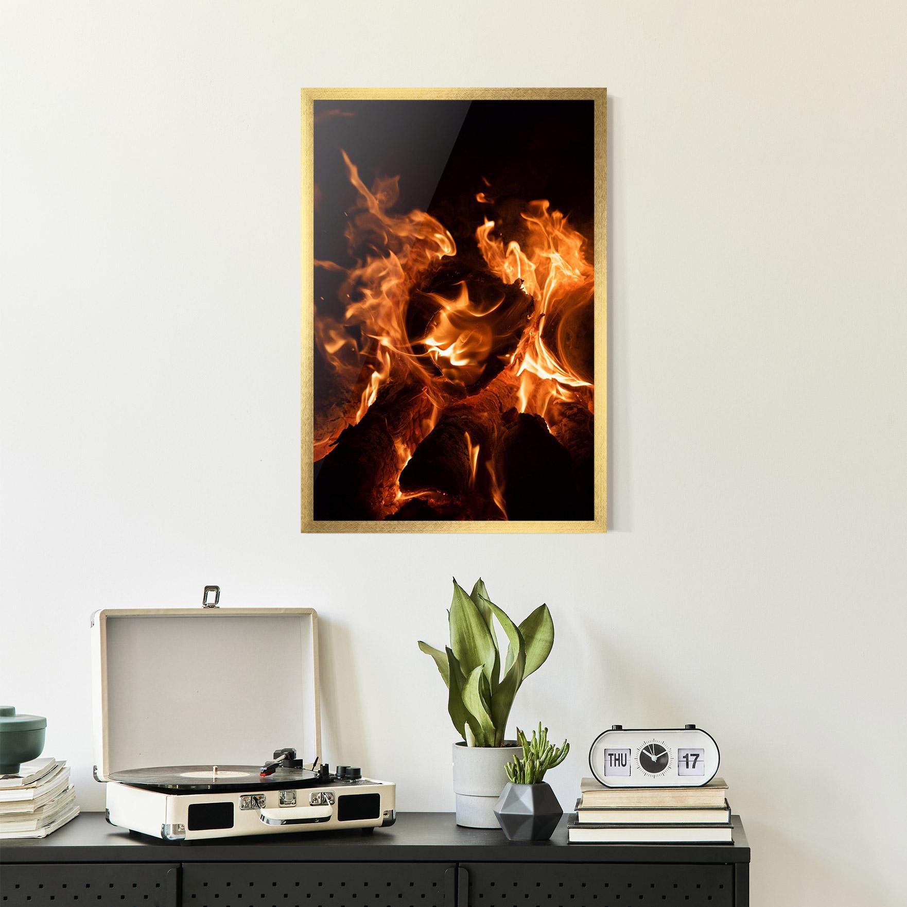 Gerahmte Poster Eternal Flame mockup 2