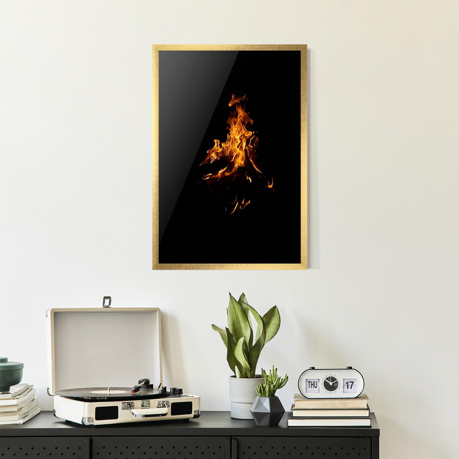 Gerahmte Poster Shadow Fire mockup 2