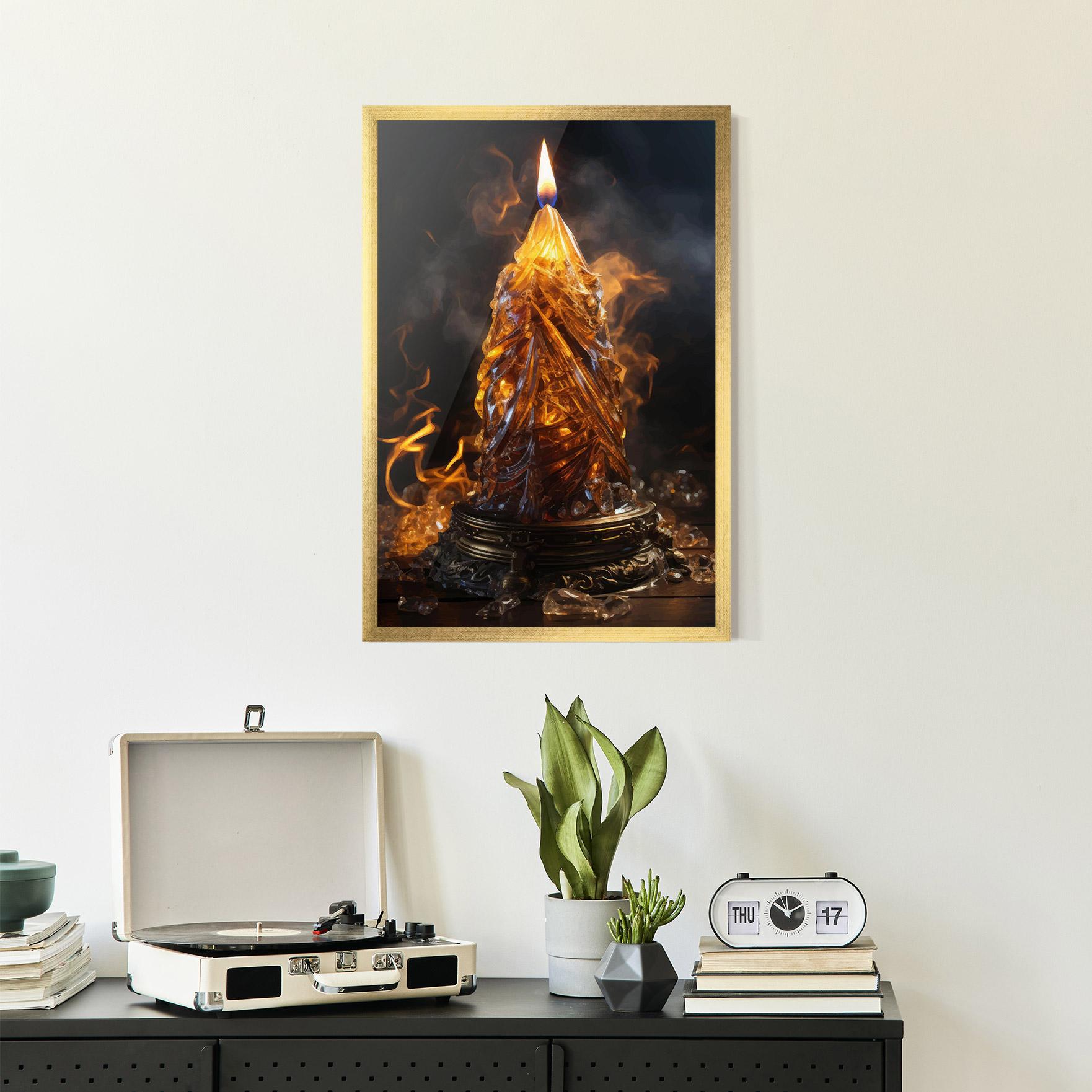 Gerahmte Poster Special Candle mockup 2