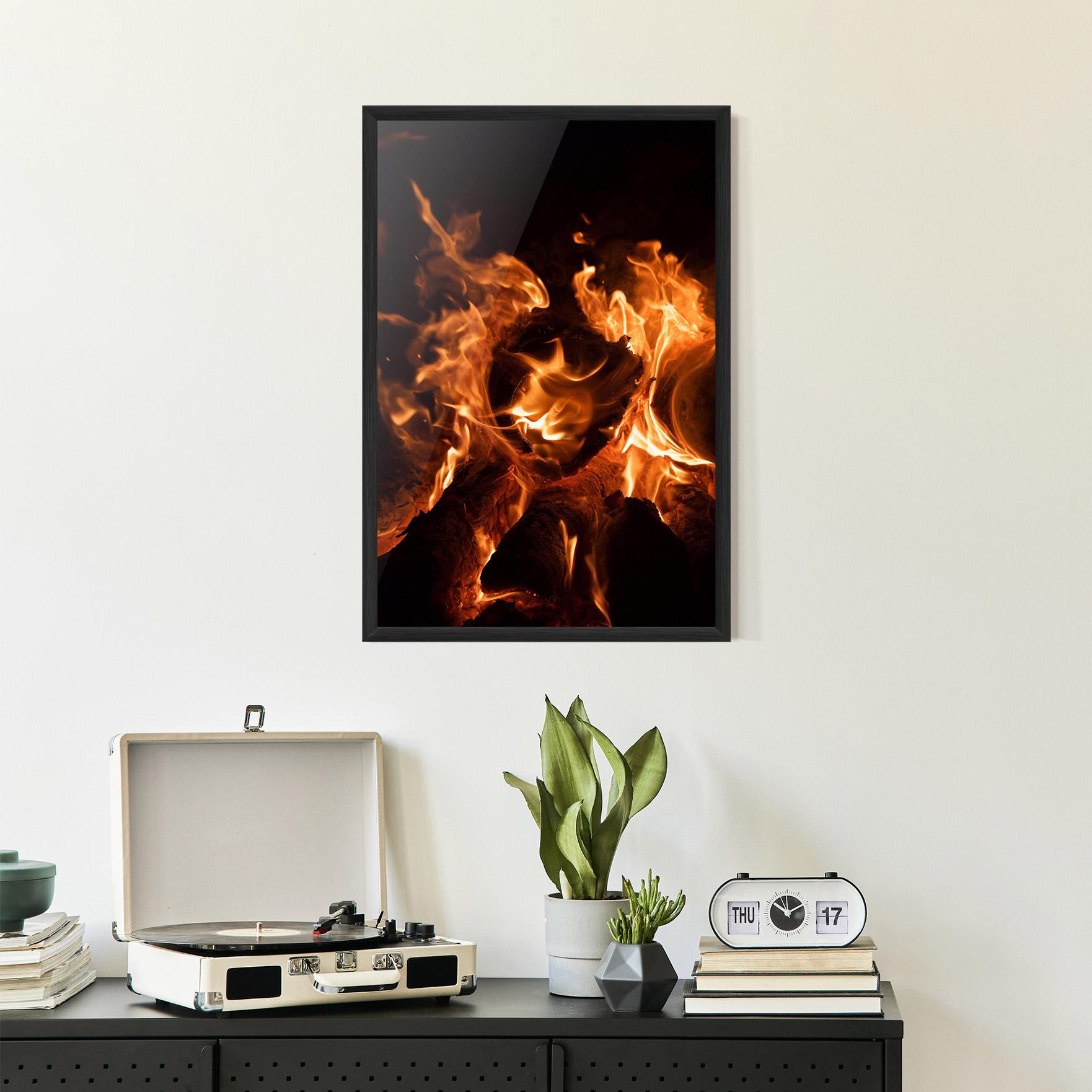 Gerahmte Poster Eternal Flame mockup 2