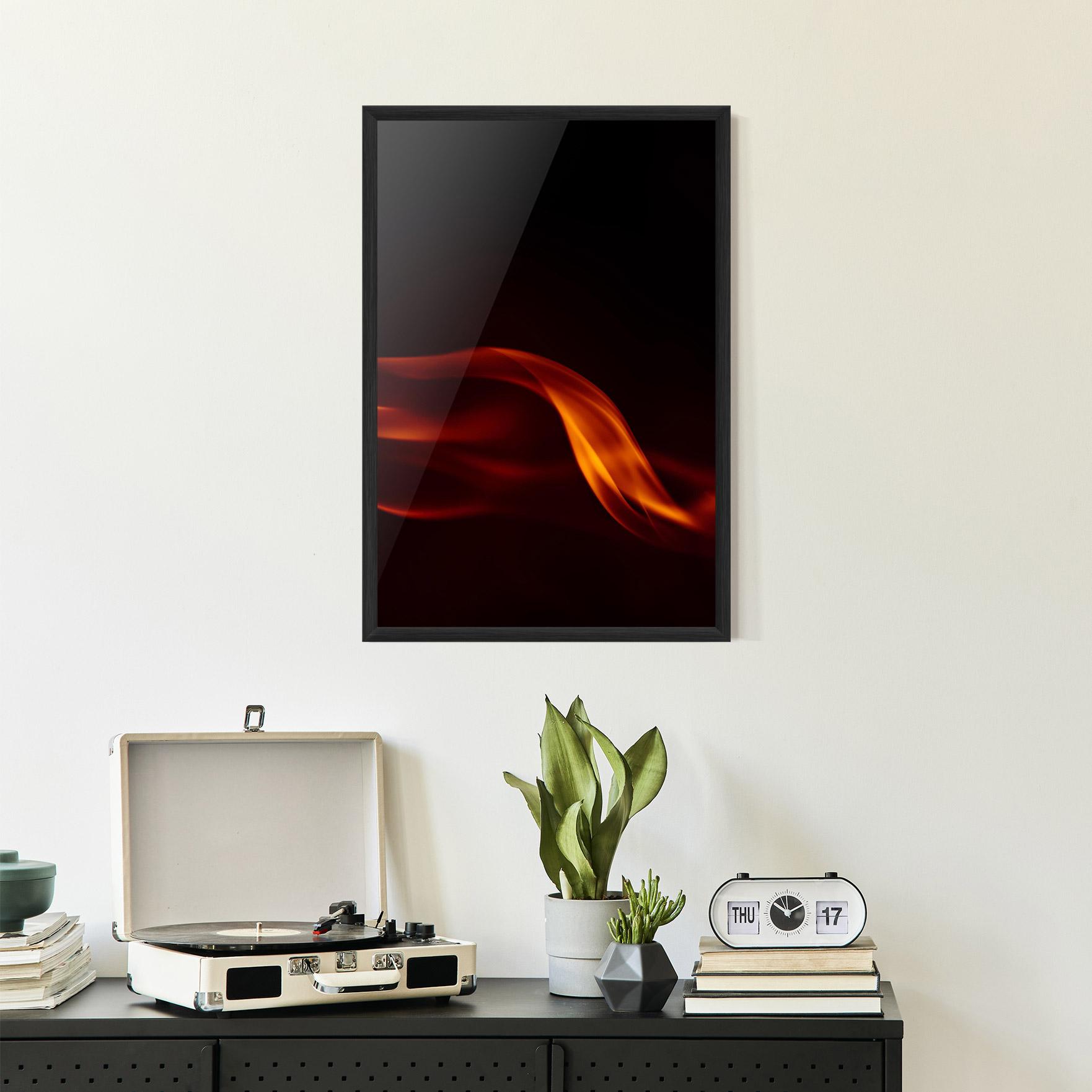Gerahmte Poster Relax Flame mockup 2