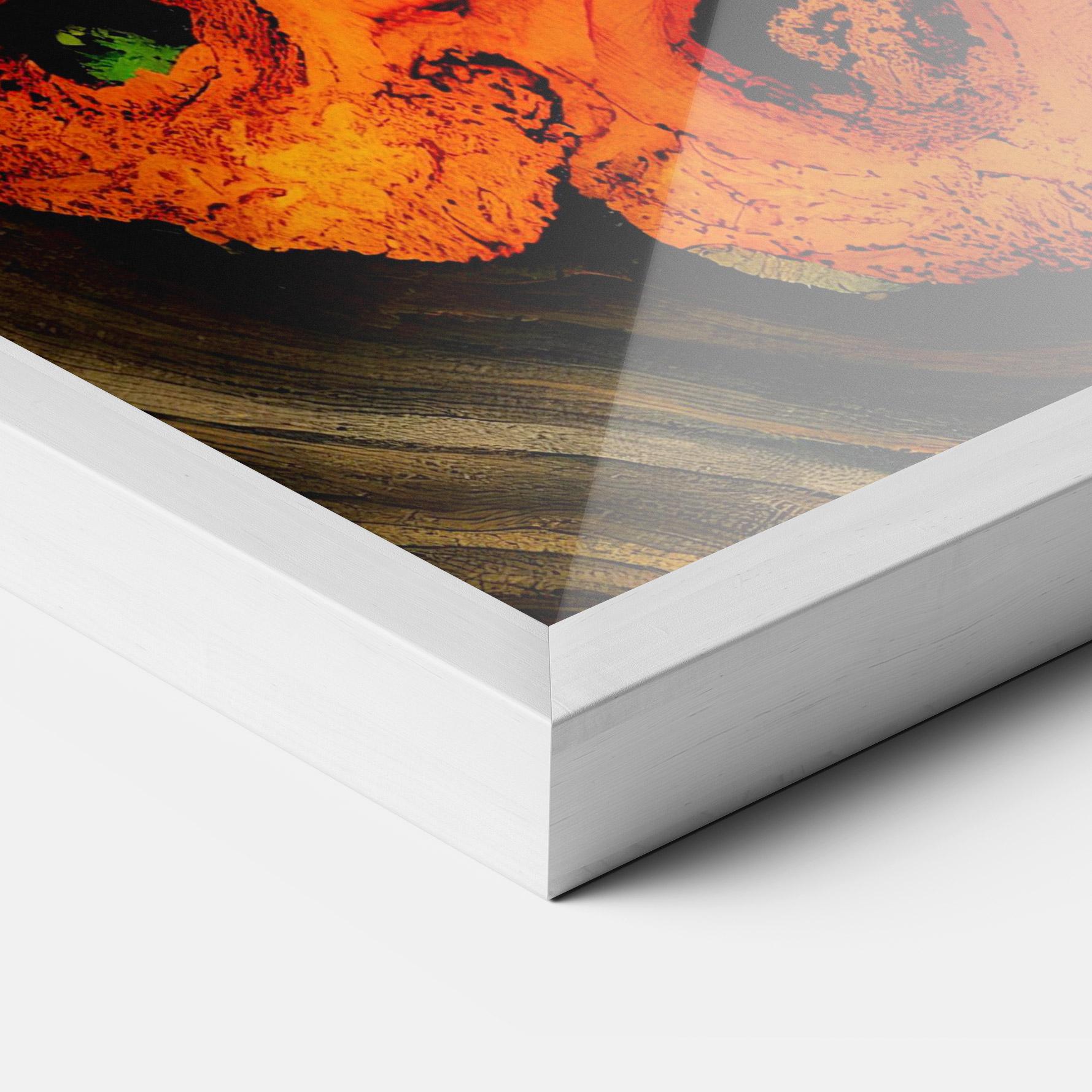 Gerahmte Poster Fire Wood Texture mockup 3