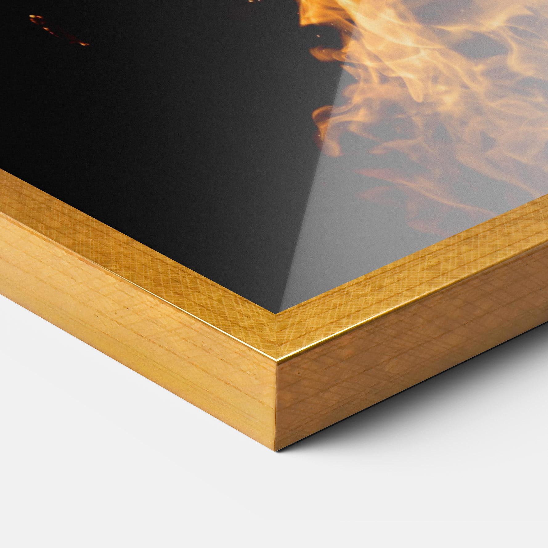 Gerahmte Poster Big Fire mockup 3