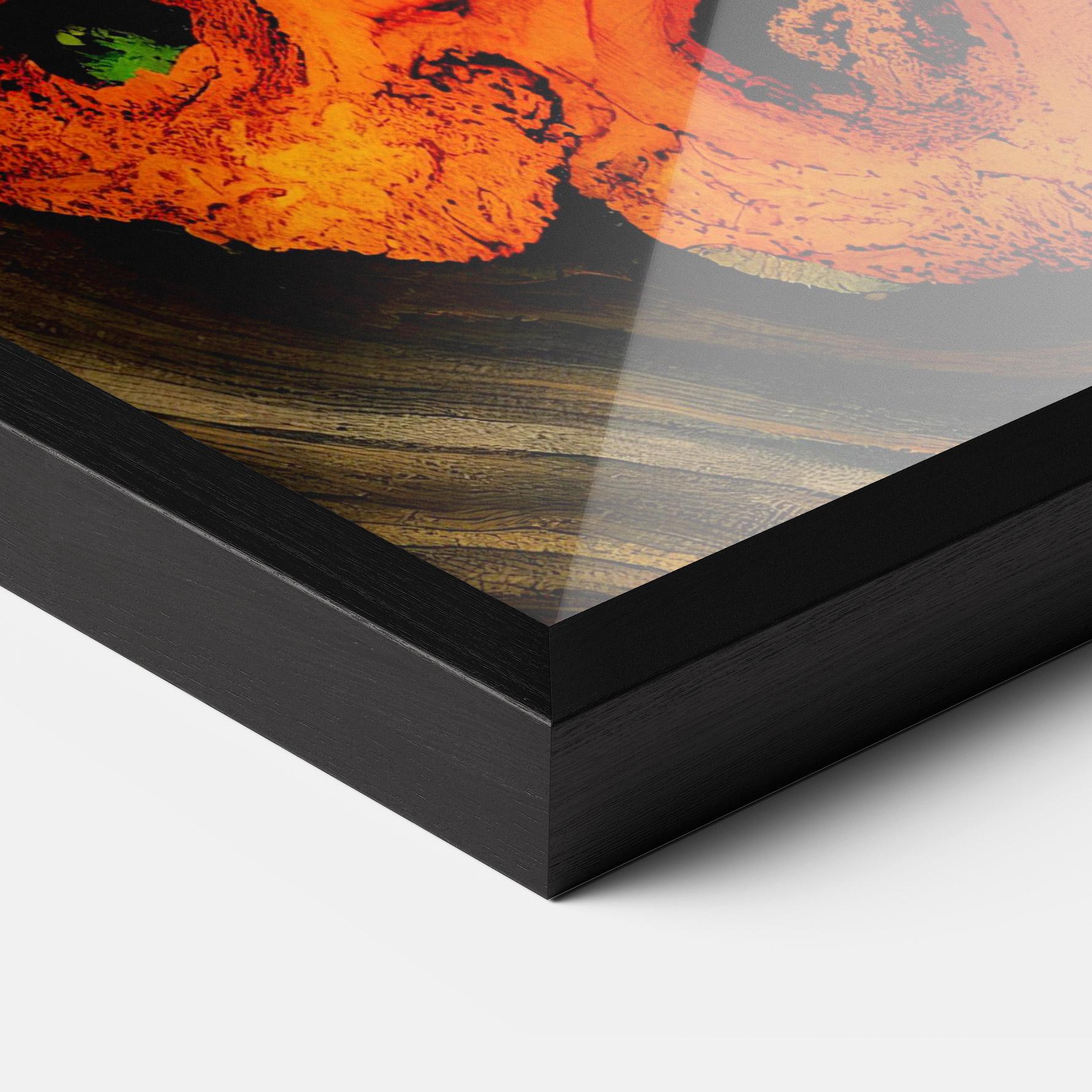 Gerahmte Poster Fire Wood Texture mockup 3