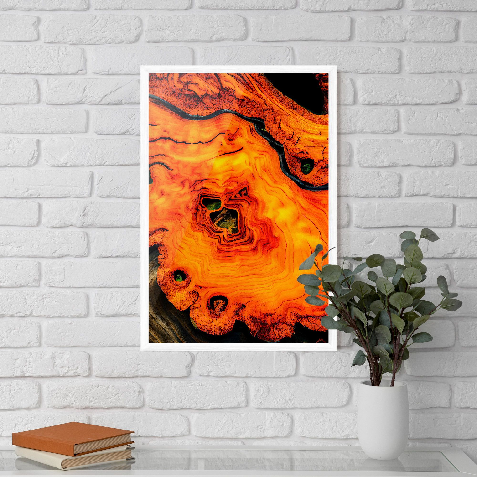 Fire Wood Texture mockup 5