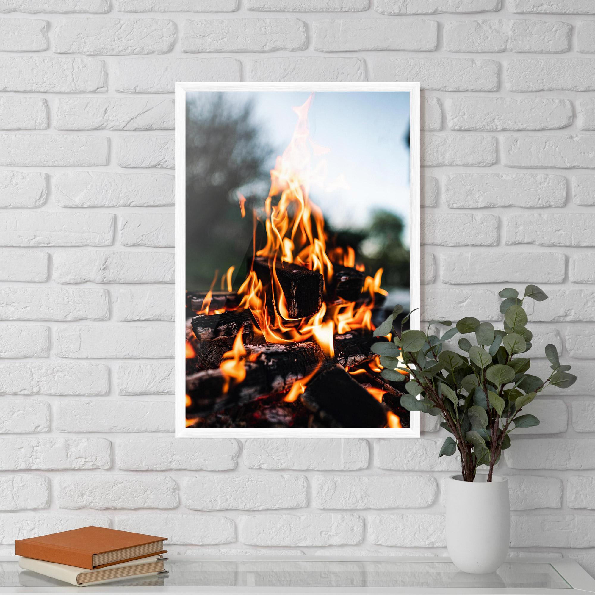 Gerahmte Poster Marshmallows Fire mockup 5