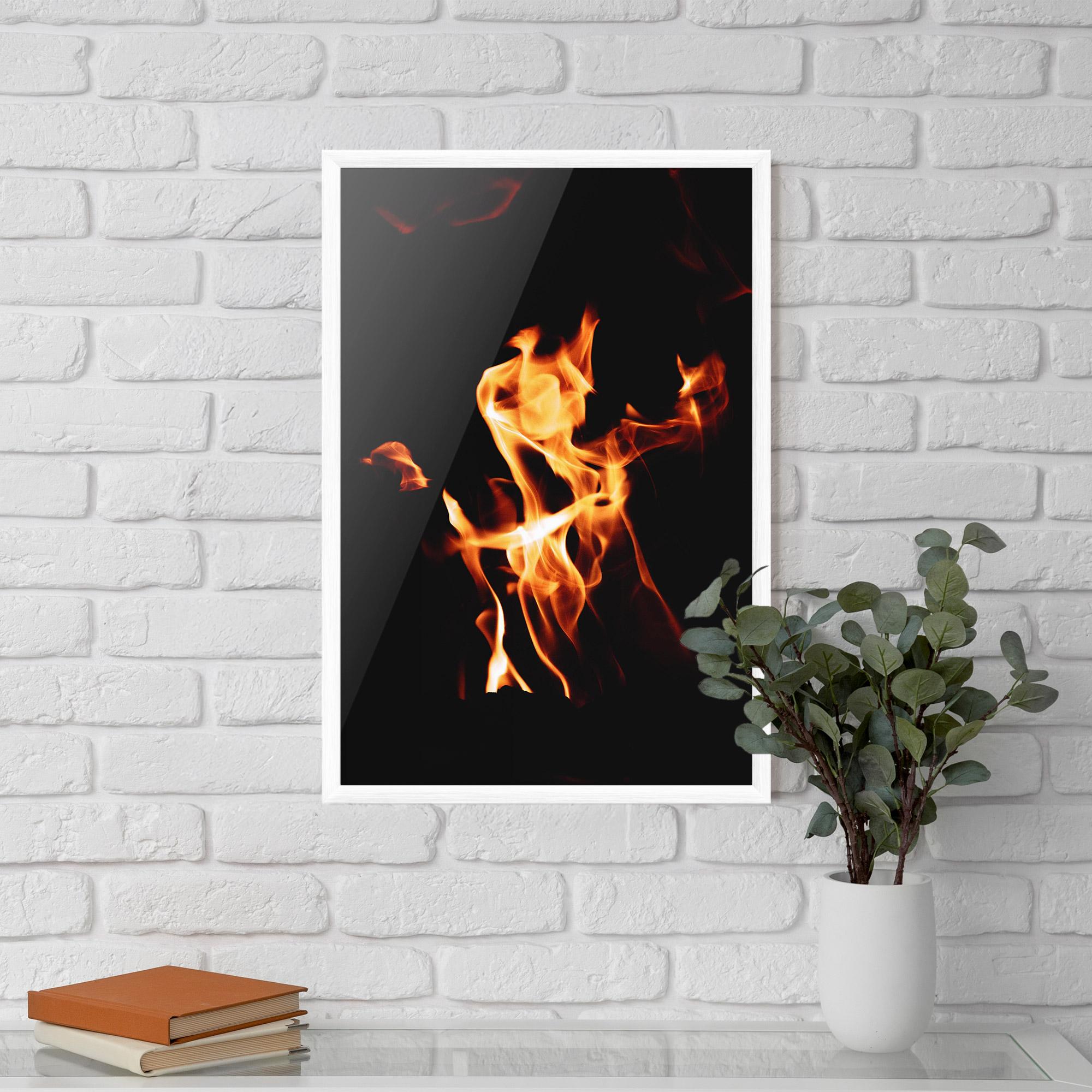 Gerahmte Poster On Fire mockup 5