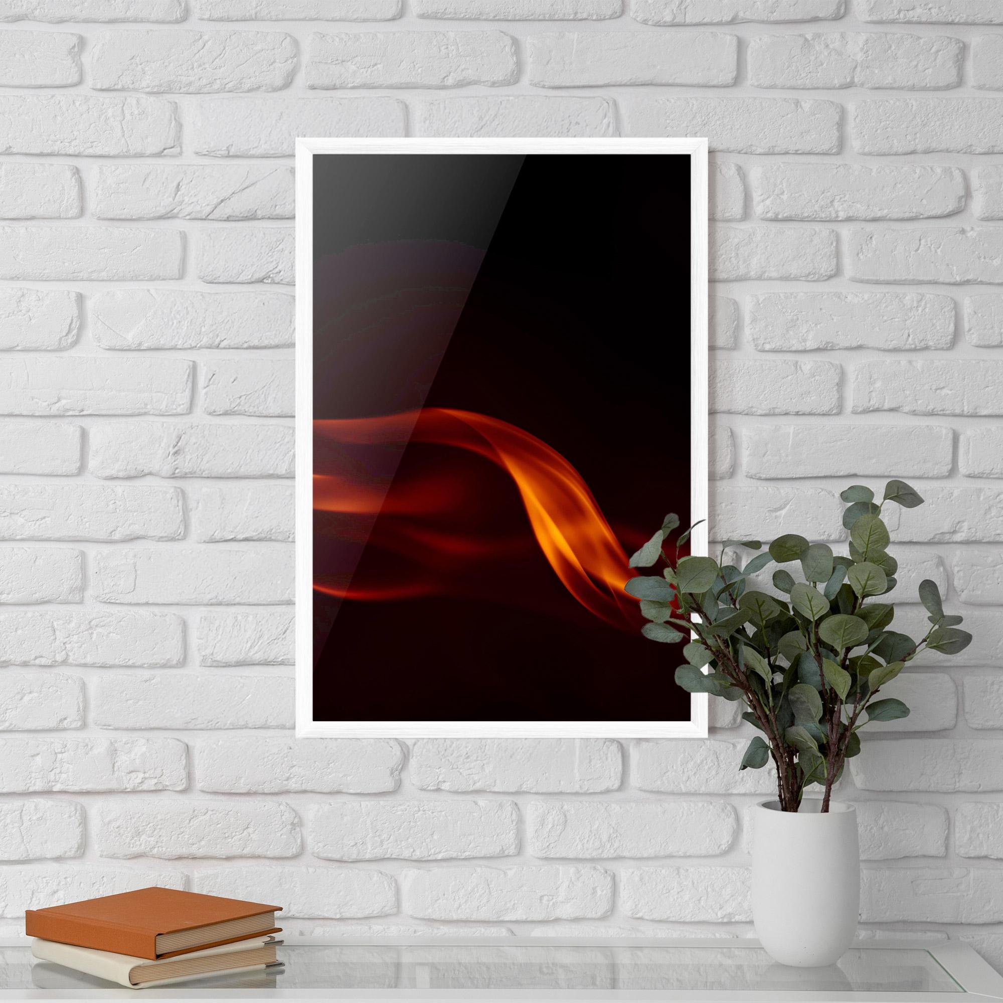Gerahmte Poster Relax Flame mockup 5