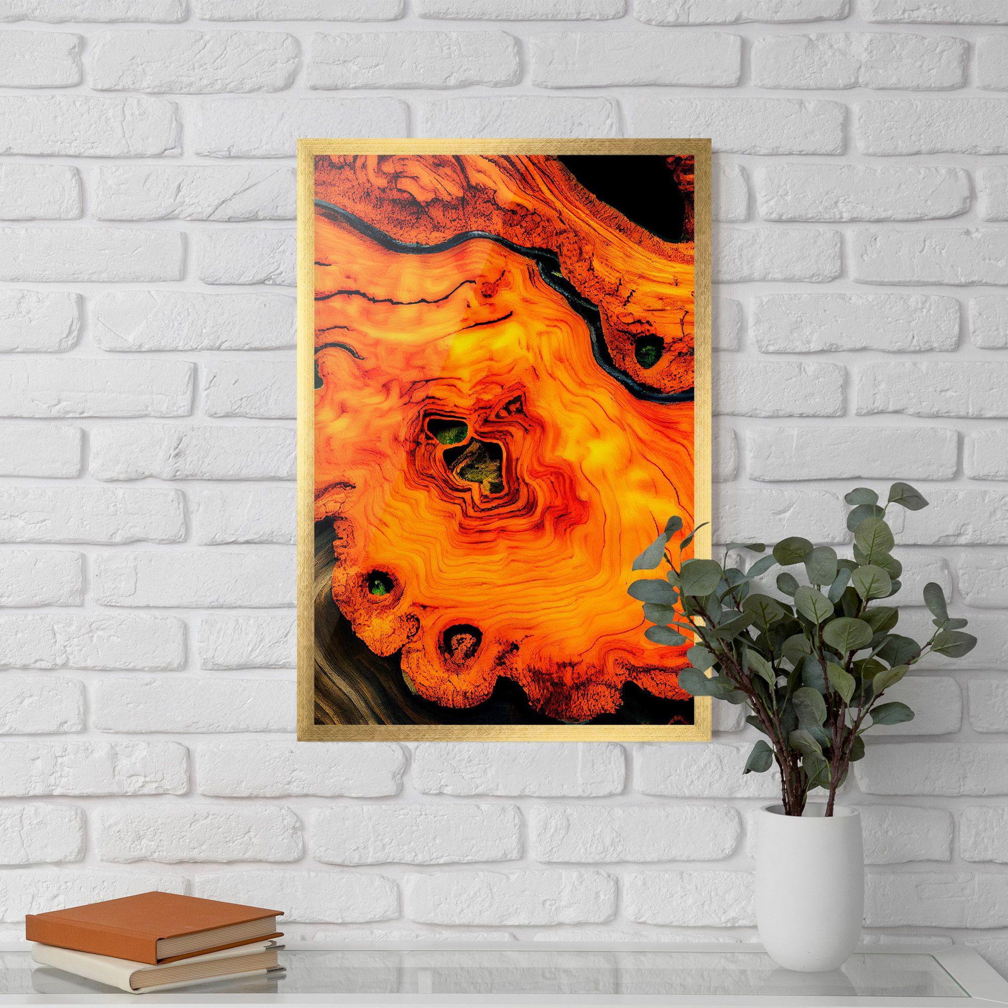 Fire Wood Texture mockup 5