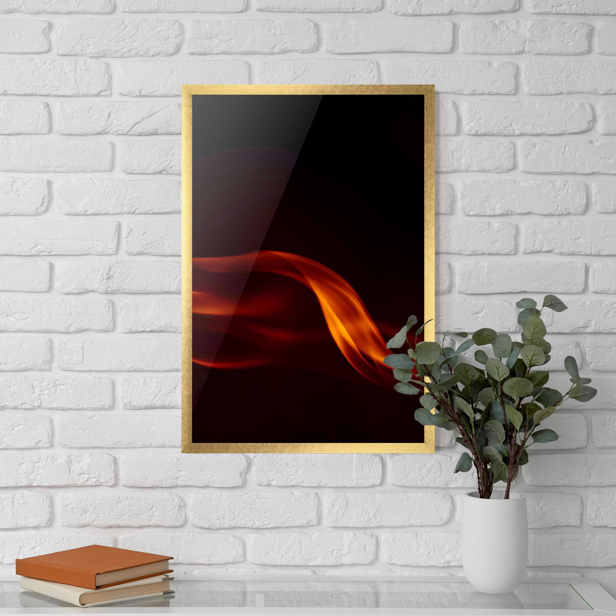 Gerahmte Poster Relax Flame mockup 5