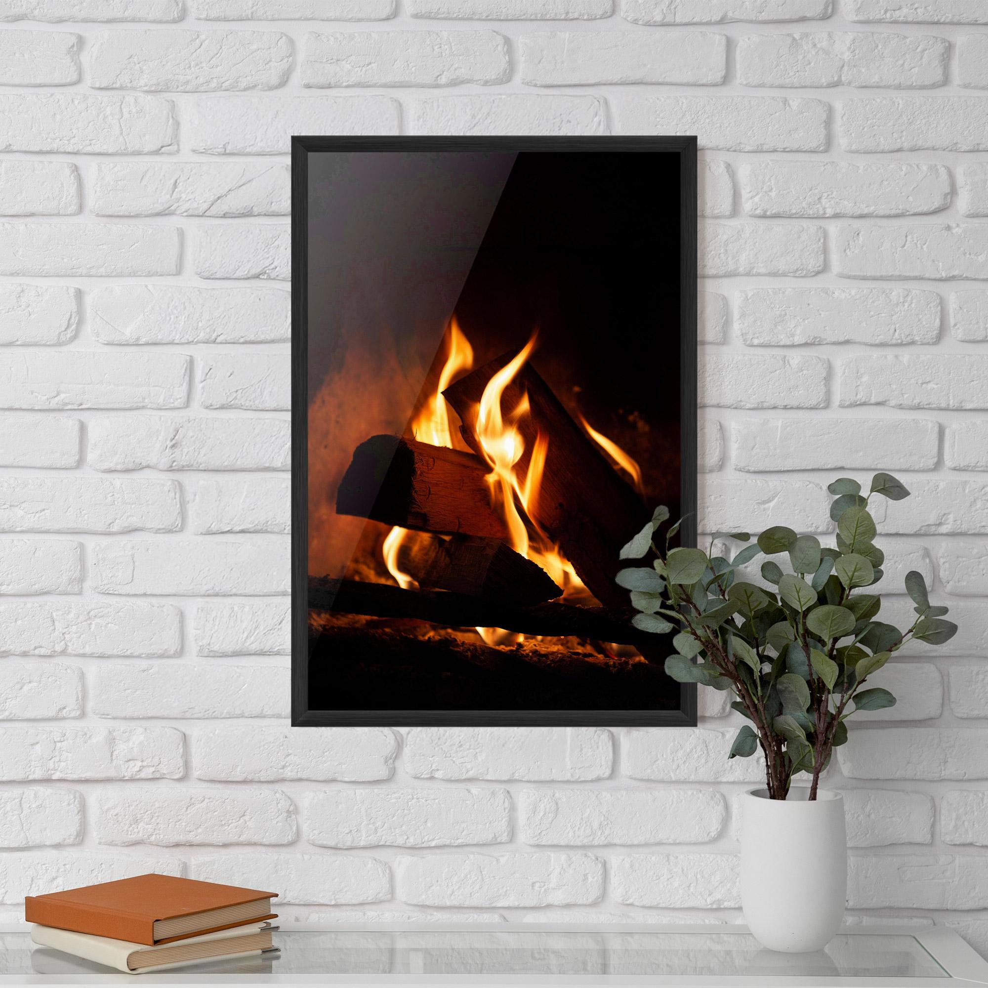 Gerahmte Poster Fire Wood View mockup 5