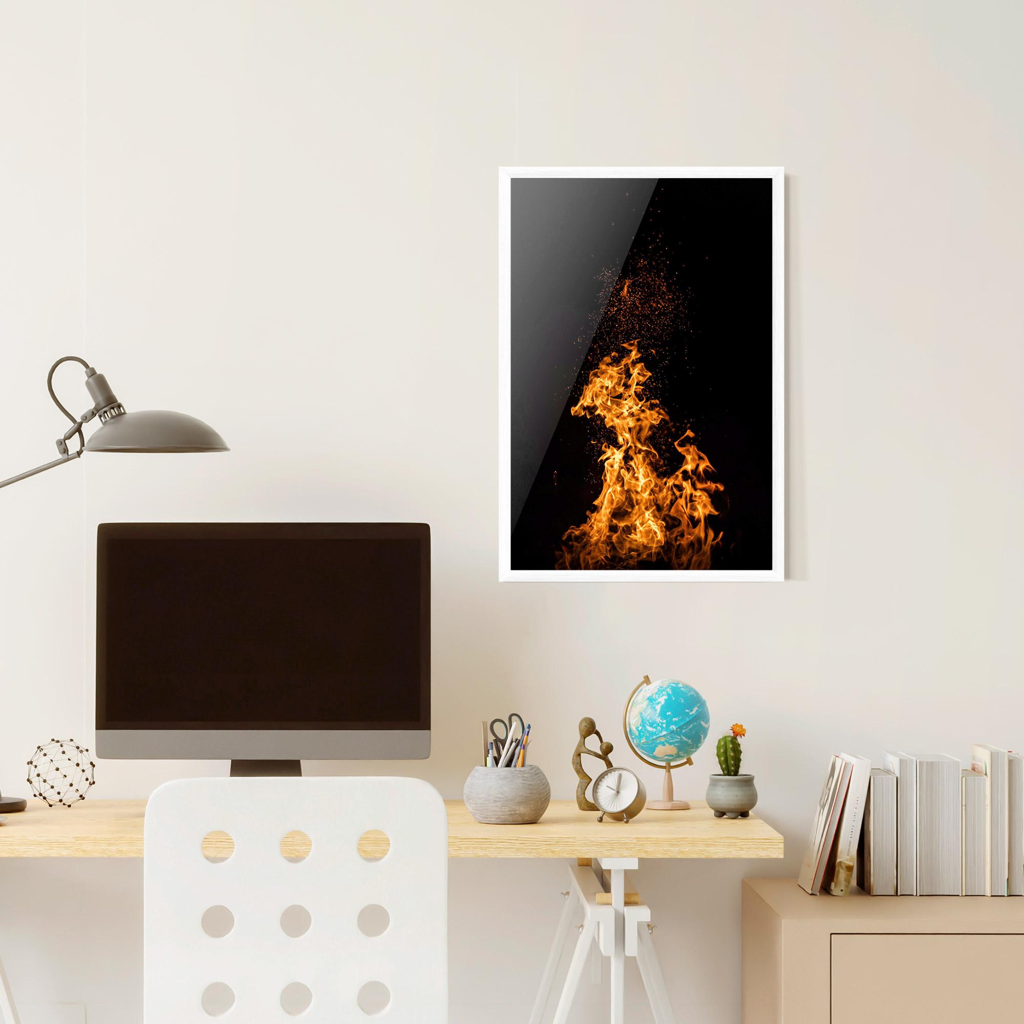 Gerahmte Poster Big Fire mockup 6