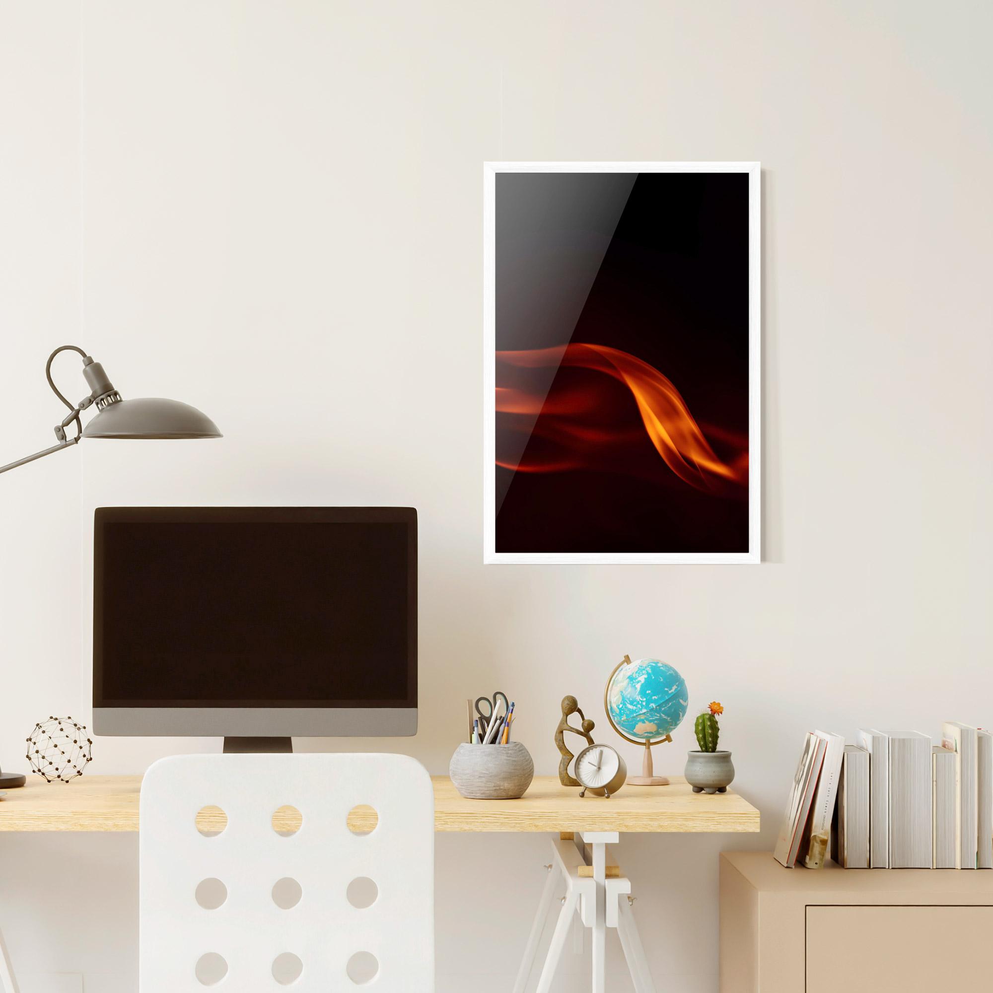Gerahmte Poster Relax Flame mockup 6