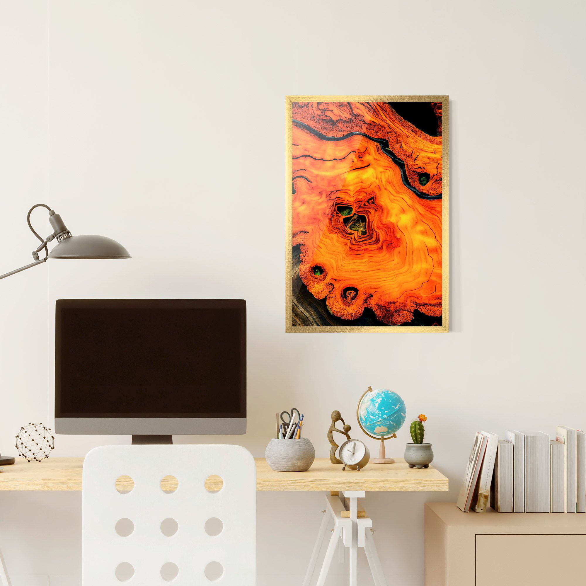 Fire Wood Texture mockup 6