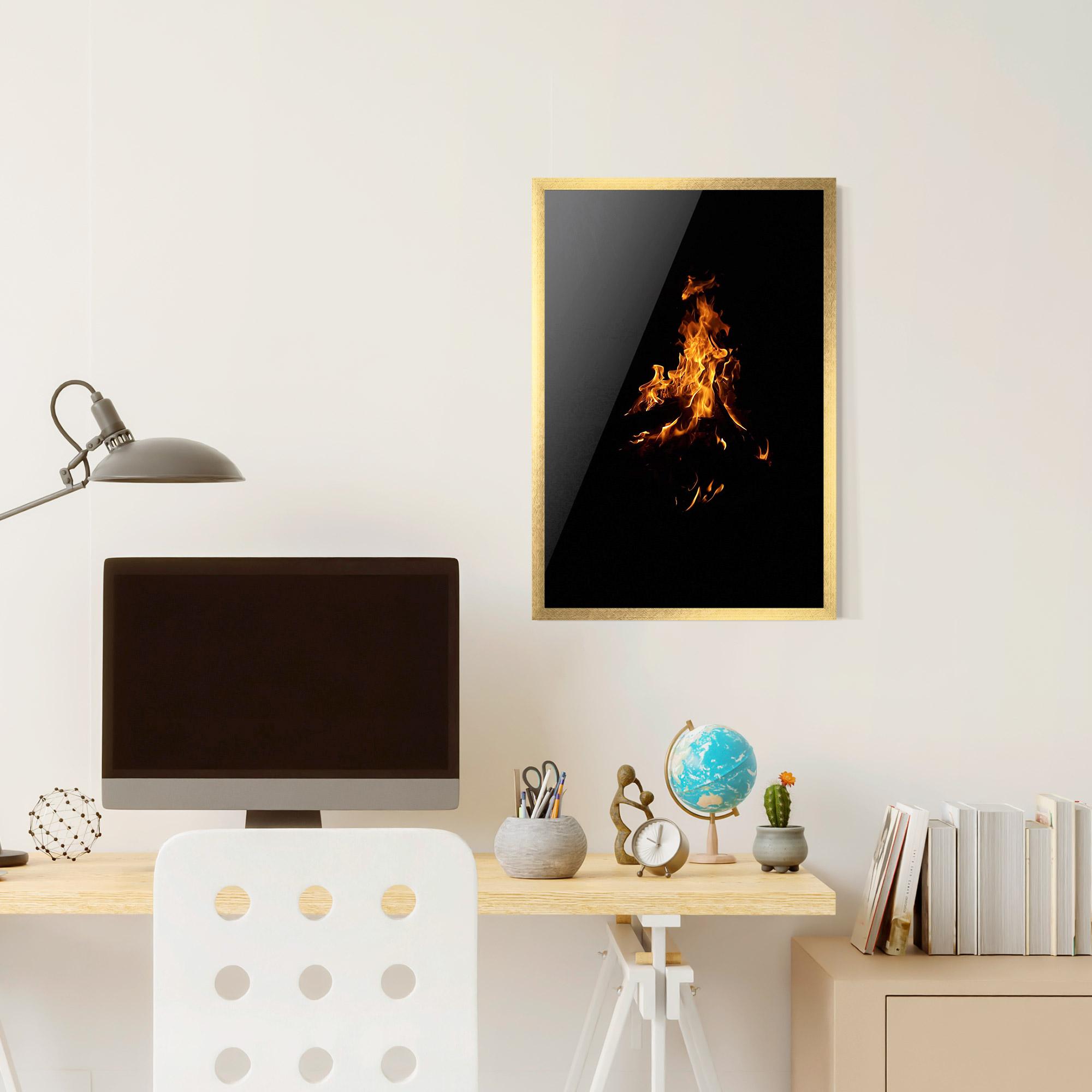 Gerahmte Poster Shadow Fire mockup 6
