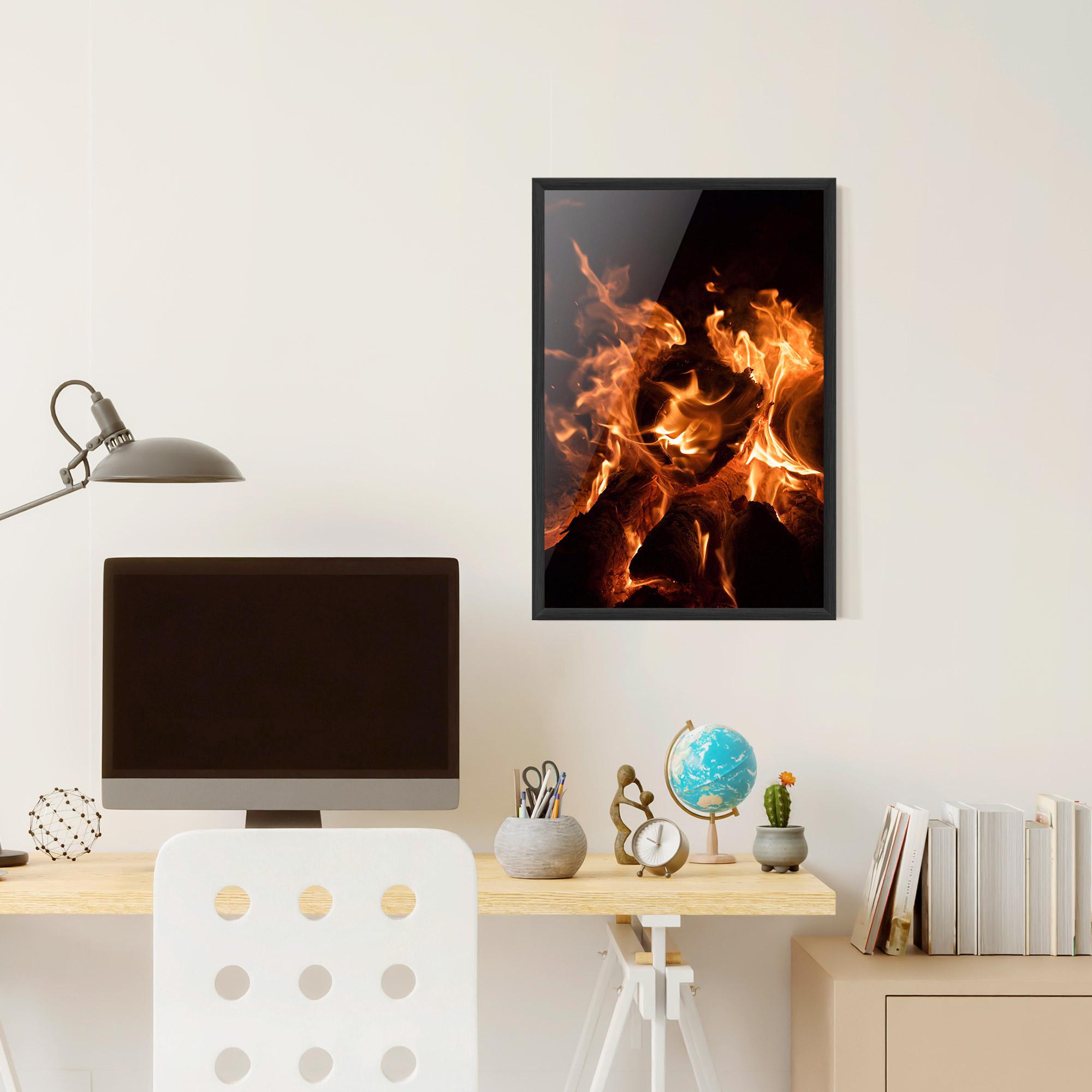 Gerahmte Poster Eternal Flame mockup 6