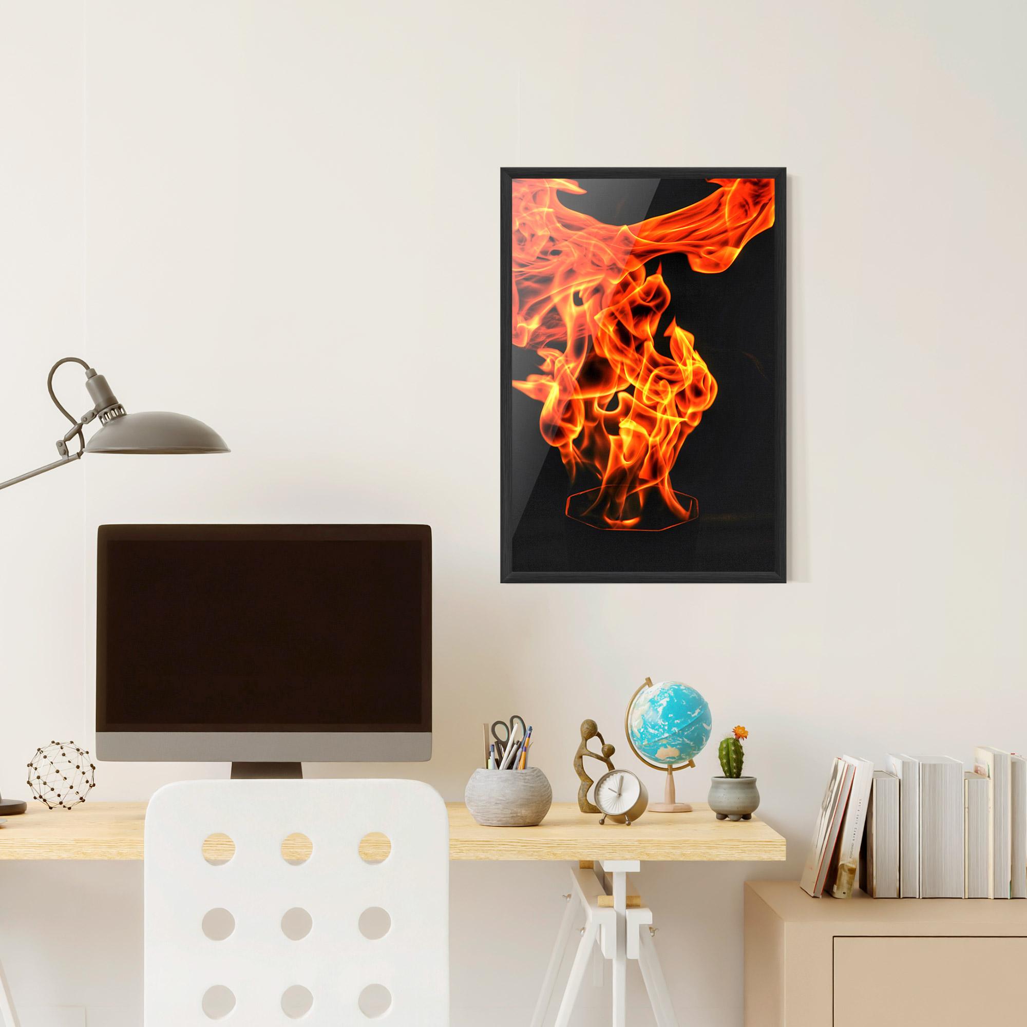 Gerahmte Poster Phoenix Heat Dance mockup 6