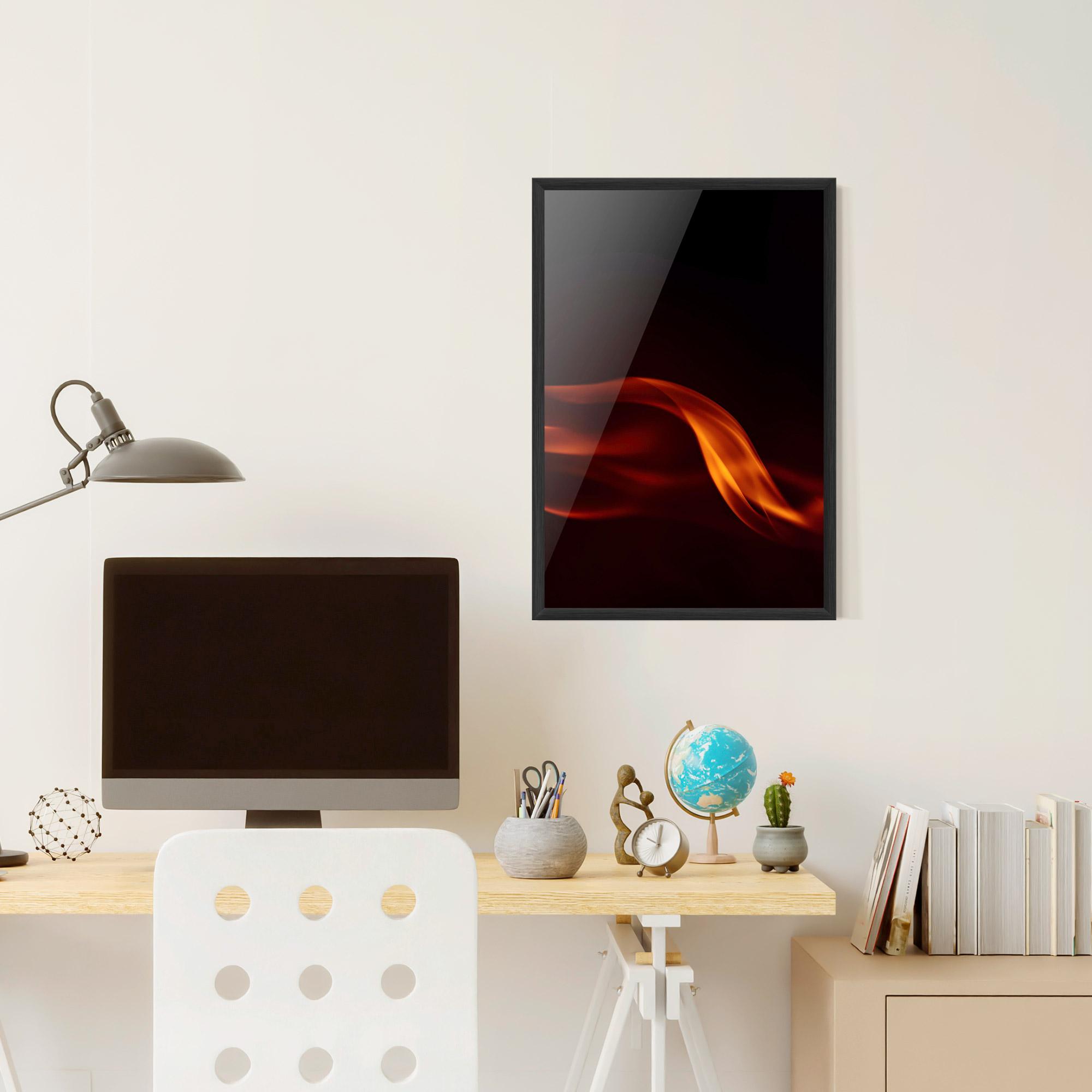 Gerahmte Poster Relax Flame mockup 6