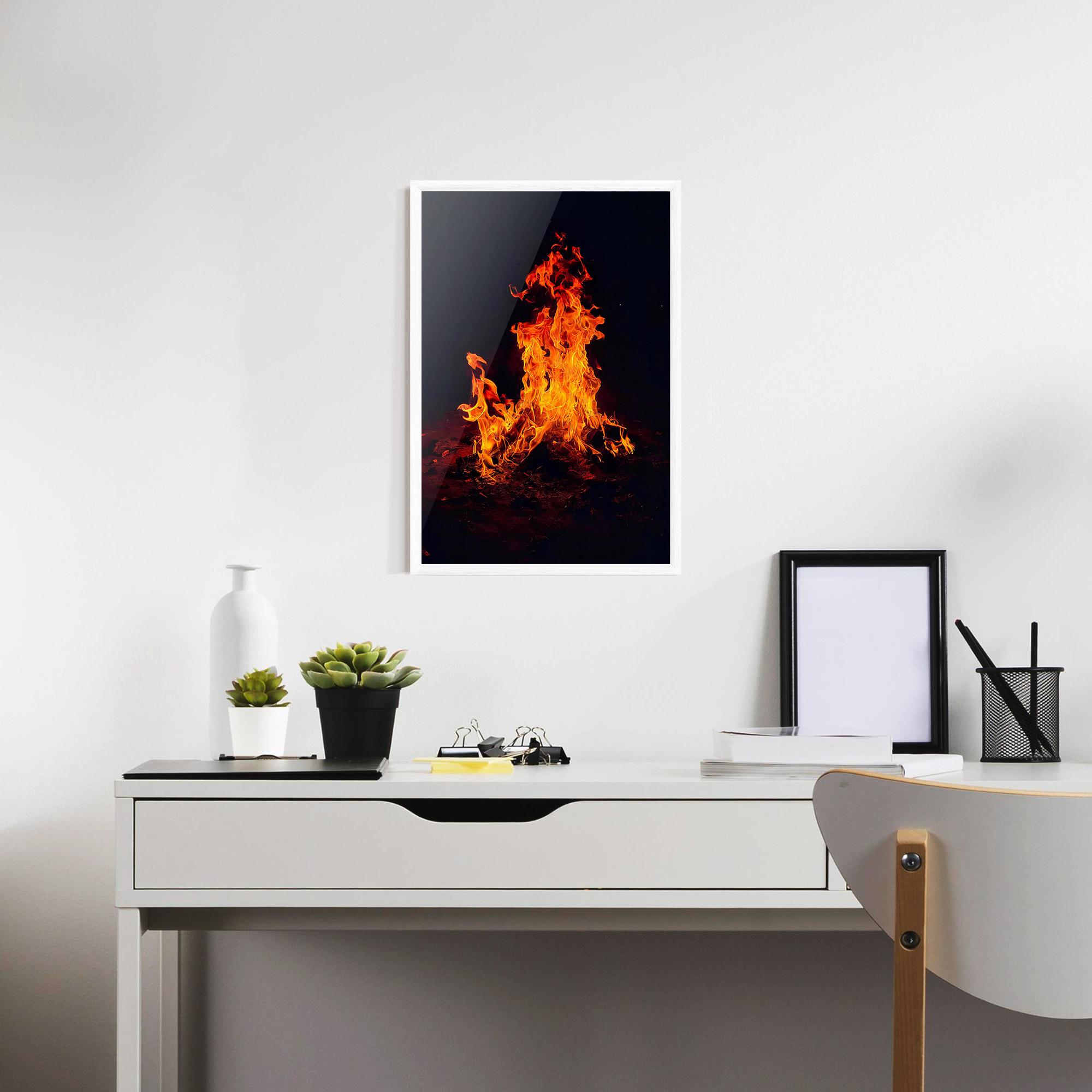 Gerahmte Poster Fire Art mockup 7