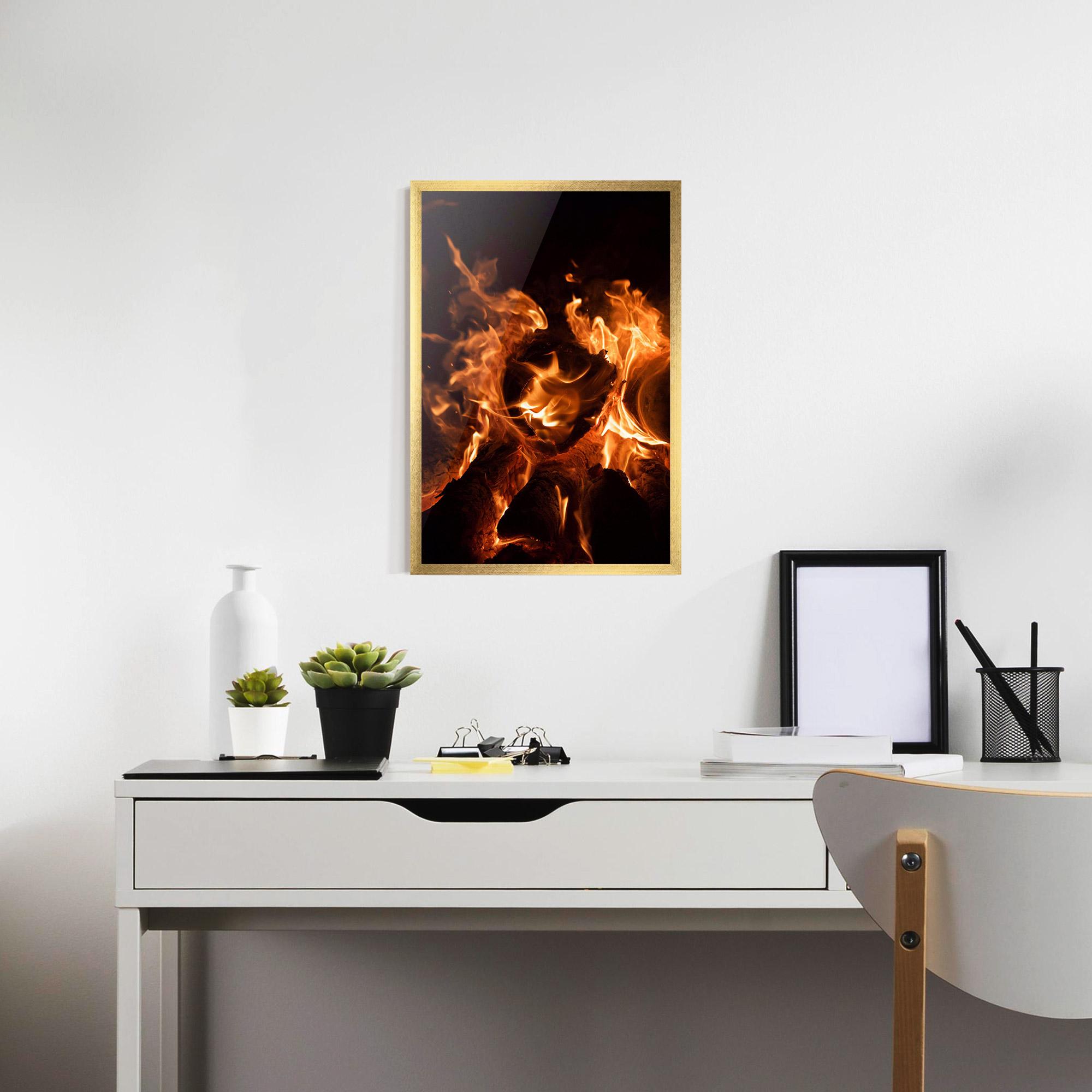 Gerahmte Poster Eternal Flame mockup 7